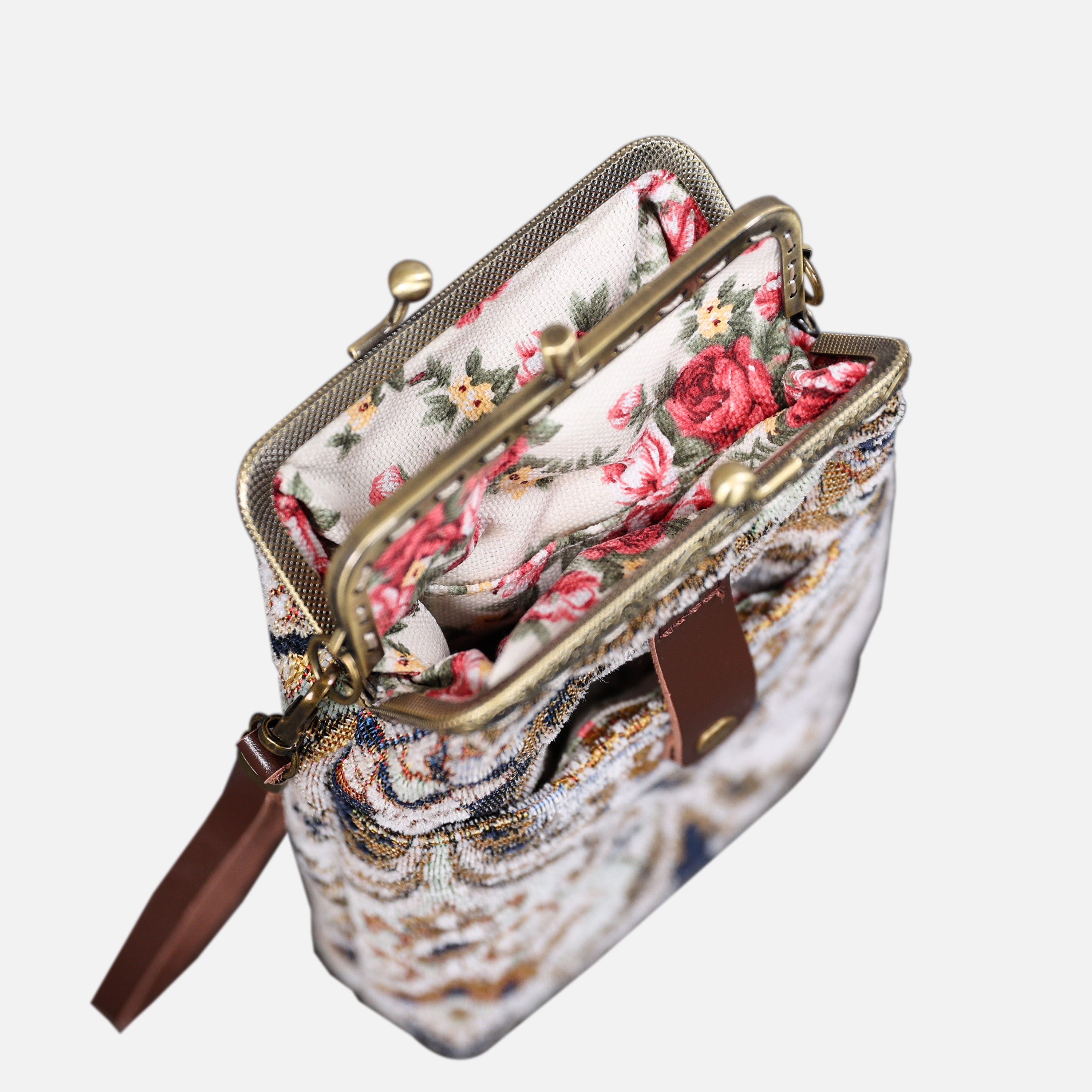 Golden Age Navy Carpet Phone Case Carpetbag of America standing