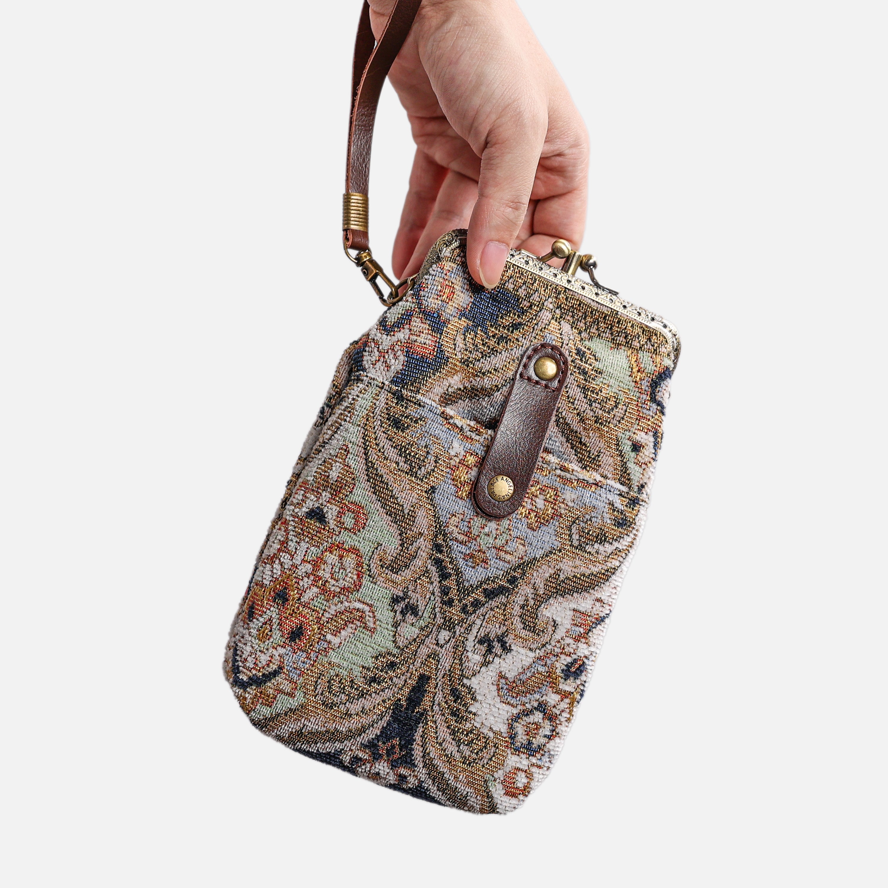Golden Age Navy Carpet Phone Case Carpetbag of America main