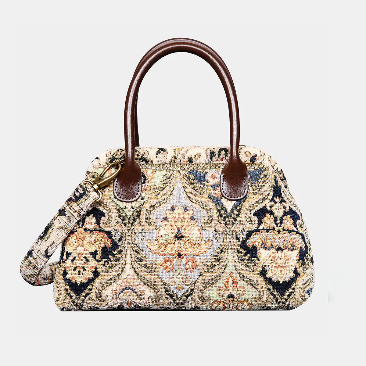 Golden Age Navy Carpet Satchel Carpetbag of America main