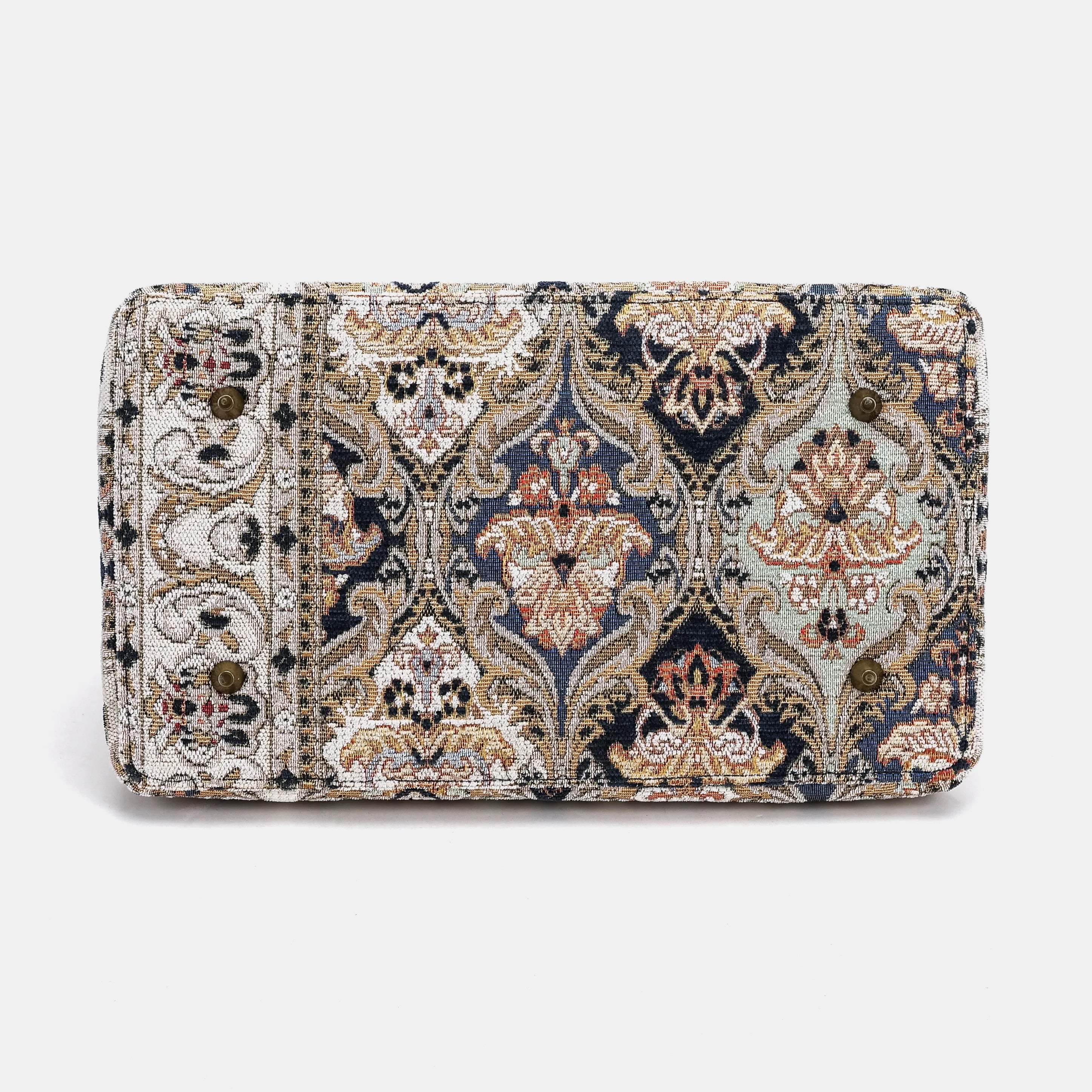 Golden Age Navy Celine Carpet Gladstone Bag of America bottom