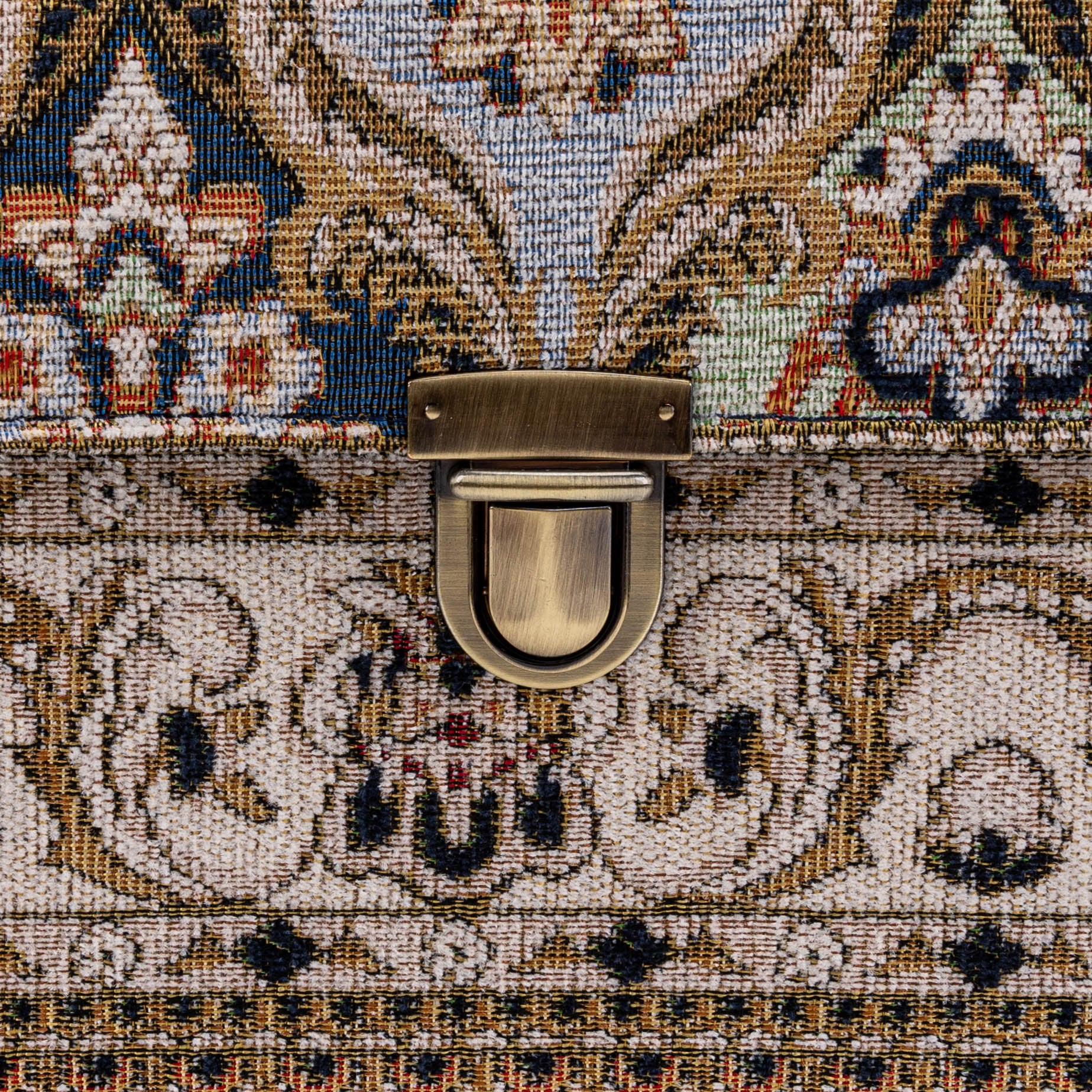 Golden Age Navy Josephine Large Train Case detail