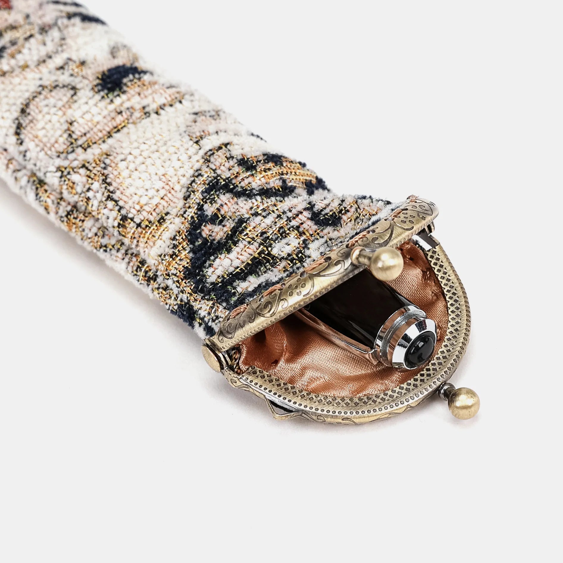 Golden Age Navy Solo Pen Case Carpetbag of America open