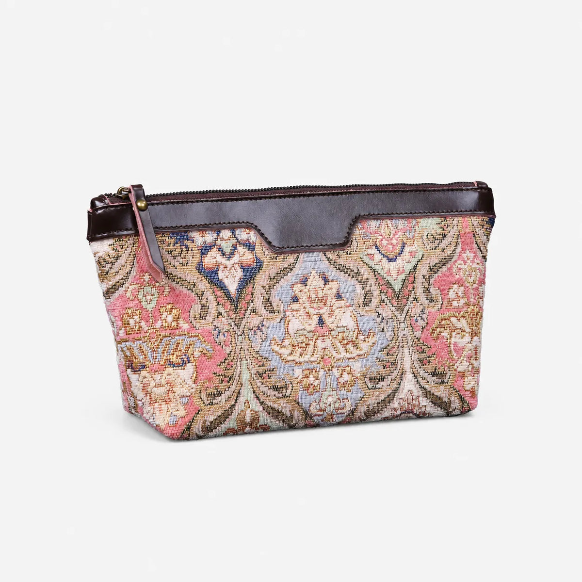 Golden Age Pink Carpet Makeup Bag carpet bag MCW Handmade front