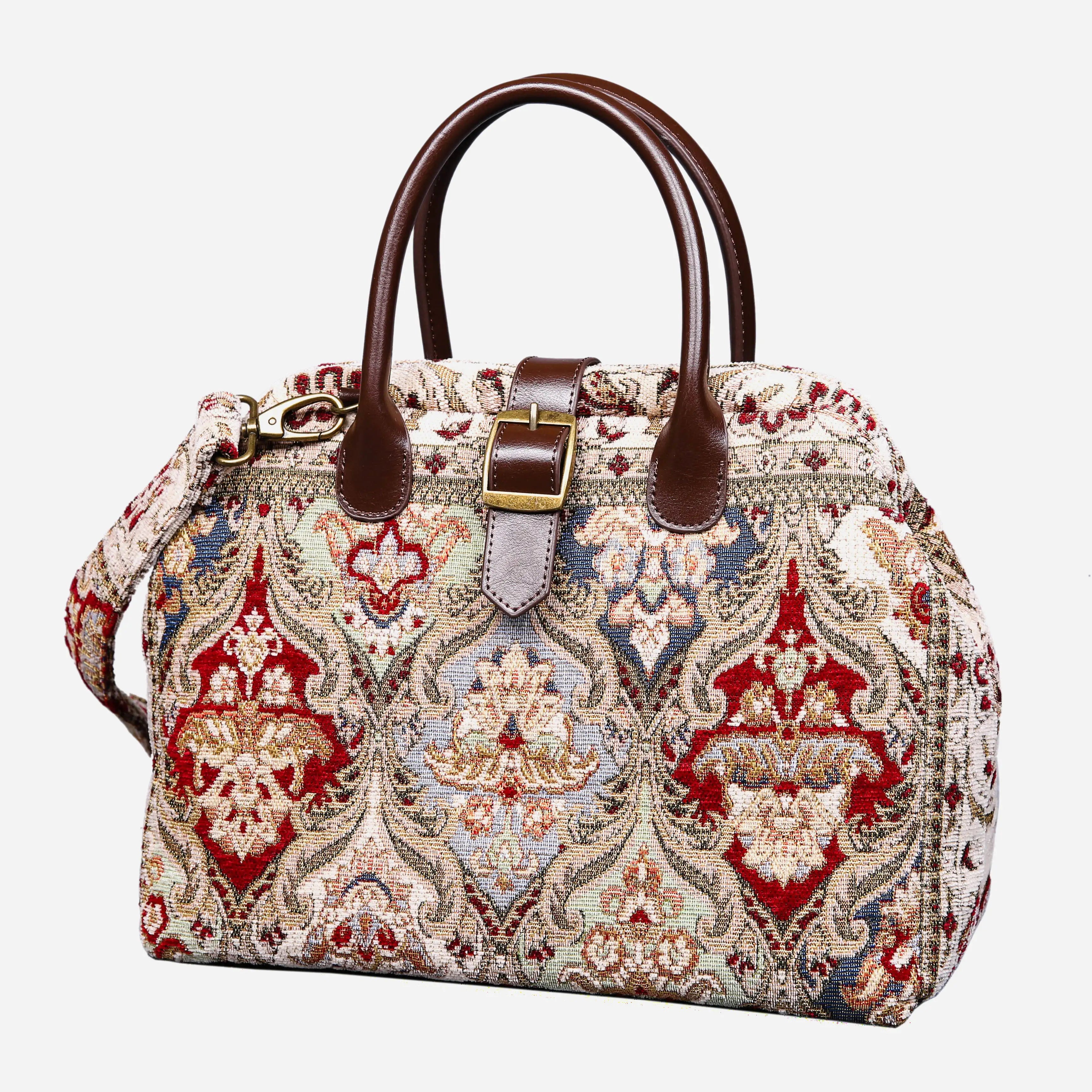 Golden Age Red Carpet Handbag Purse carpet bag MCW Handmade-front