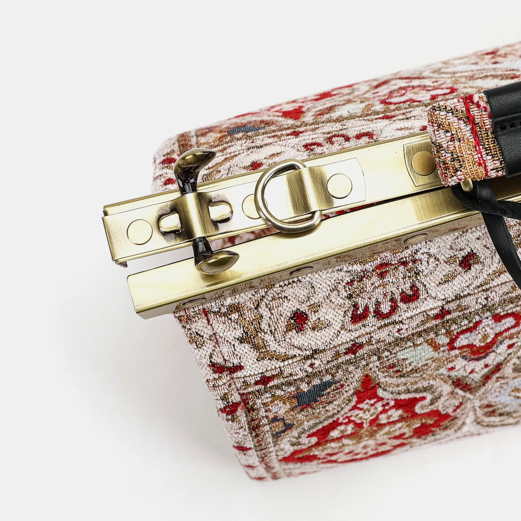 Golden Age Red Celine Carpet Gladstone Bag of America frame