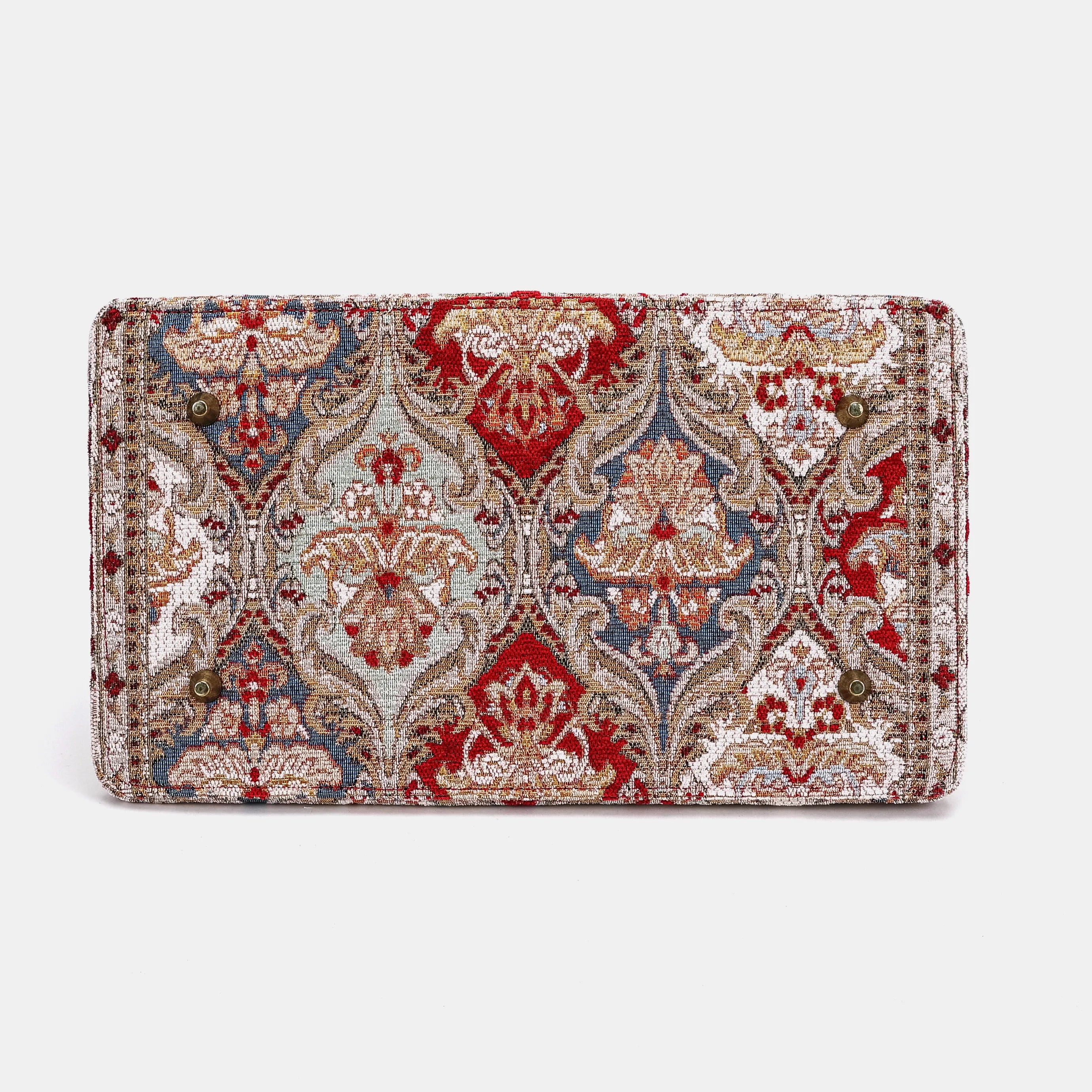 Golden Age Red Celine Carpet Gladstone Bag of America bottom