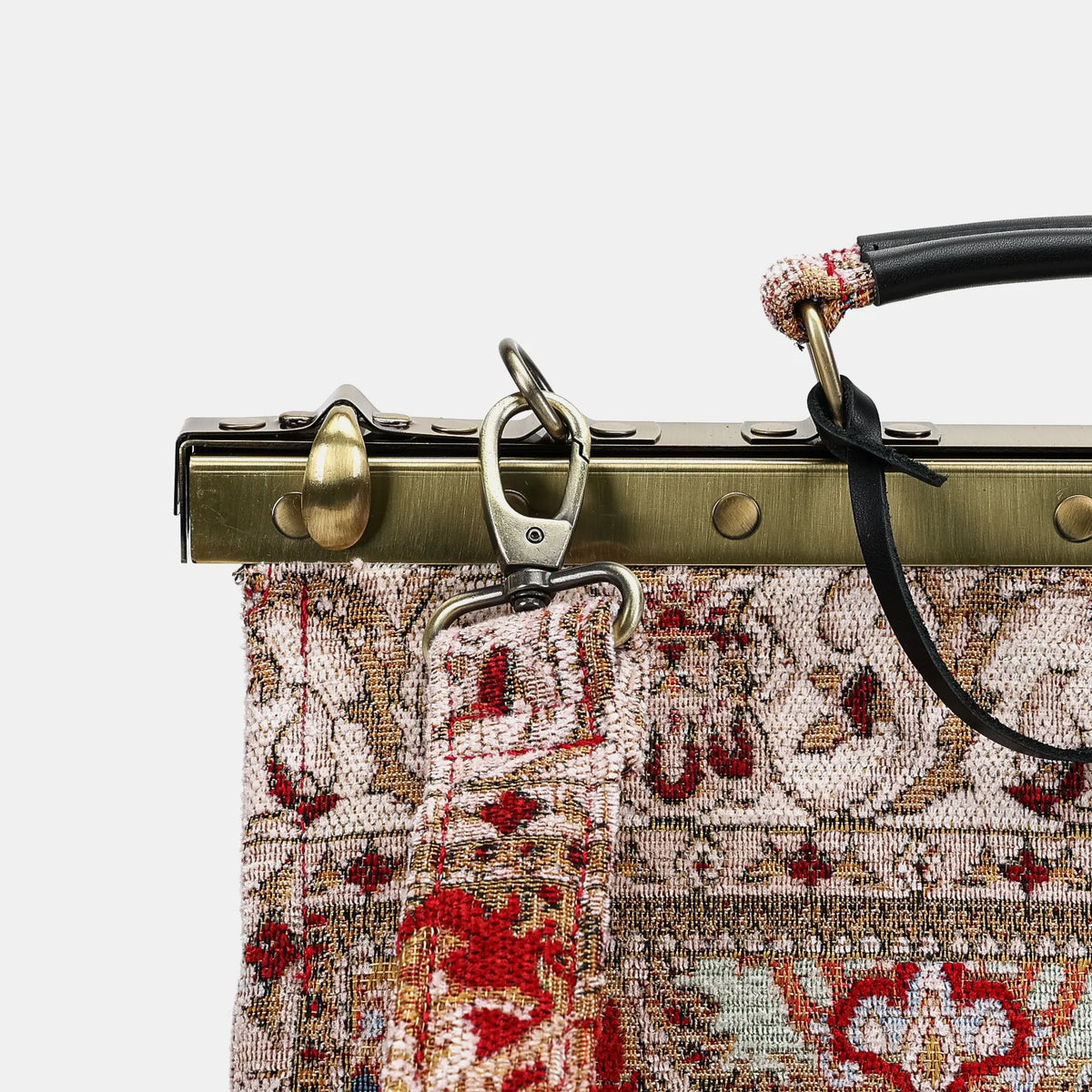 Golden Age Red Celine Carpet Gladstone Bag of America clasp