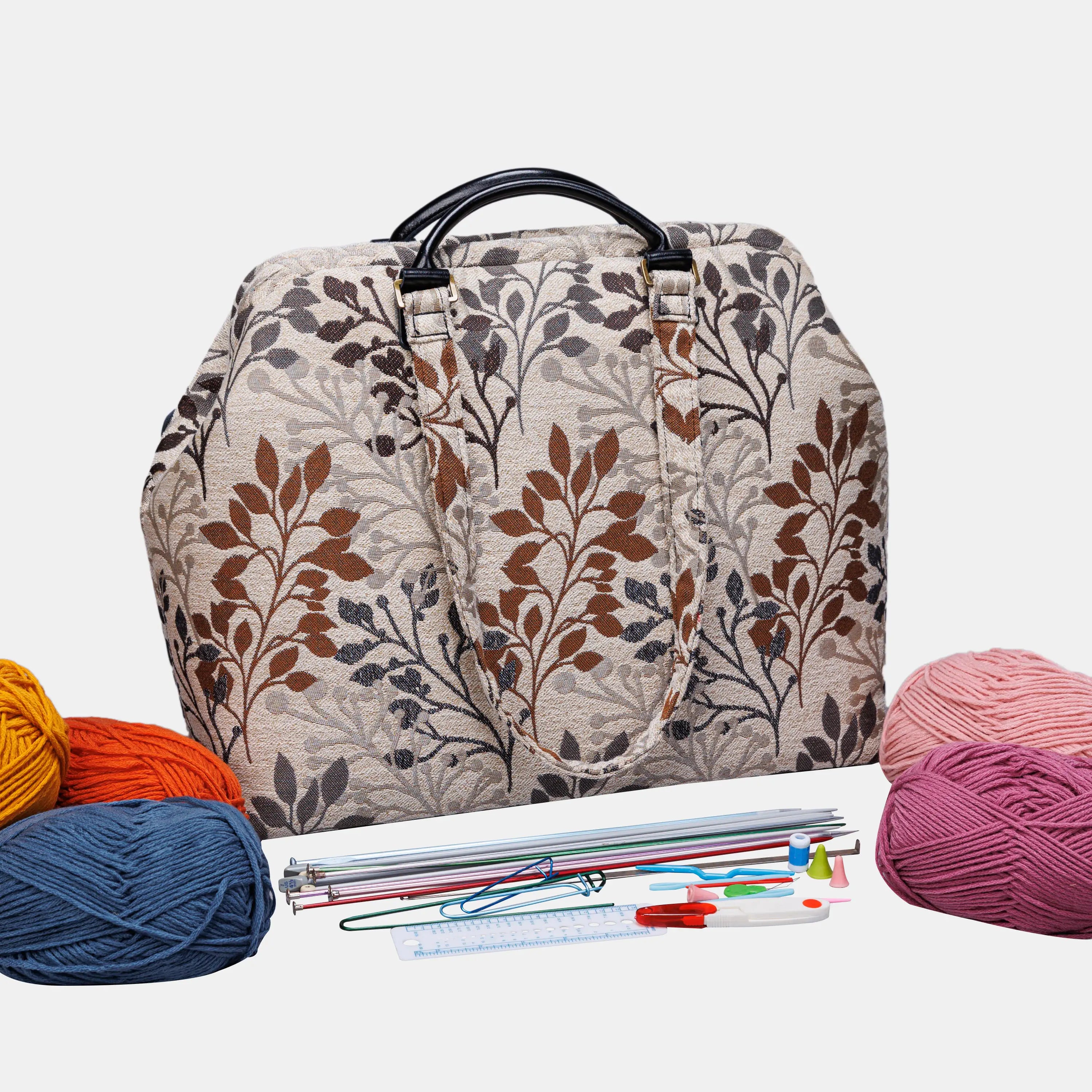 Grove Minimalist Knitting Project Bag  of America-with yarn ball