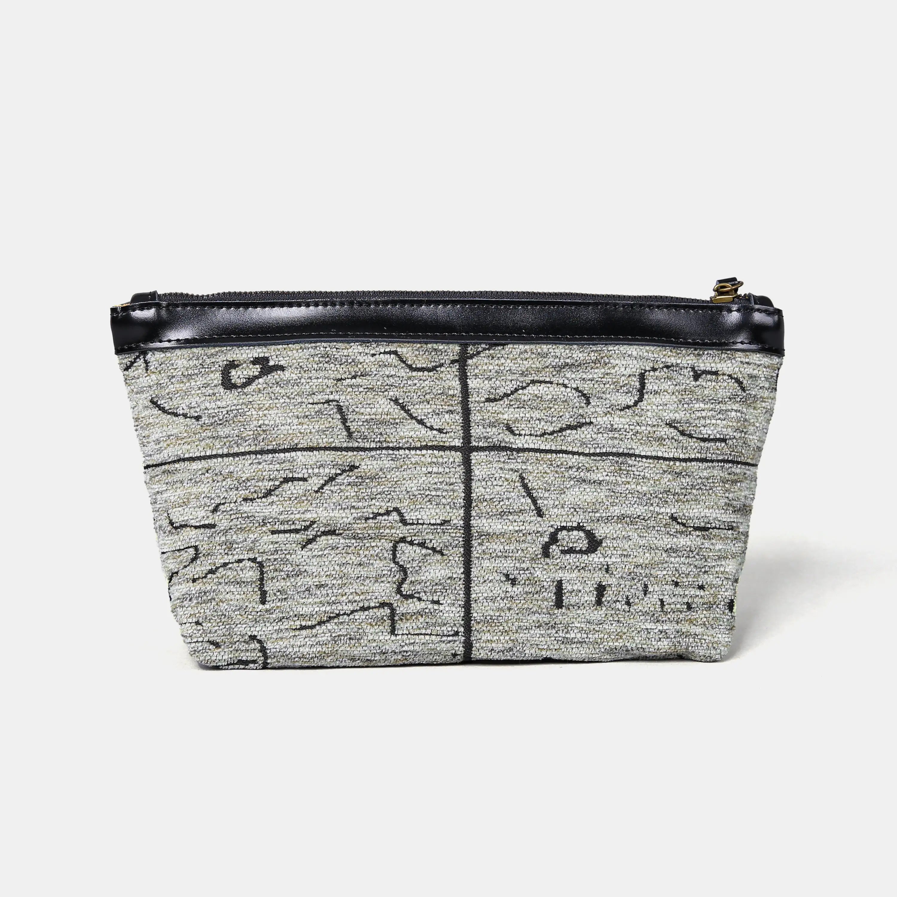 Here Be Dragons Carpet Makeup Bag Carpetbag of America back