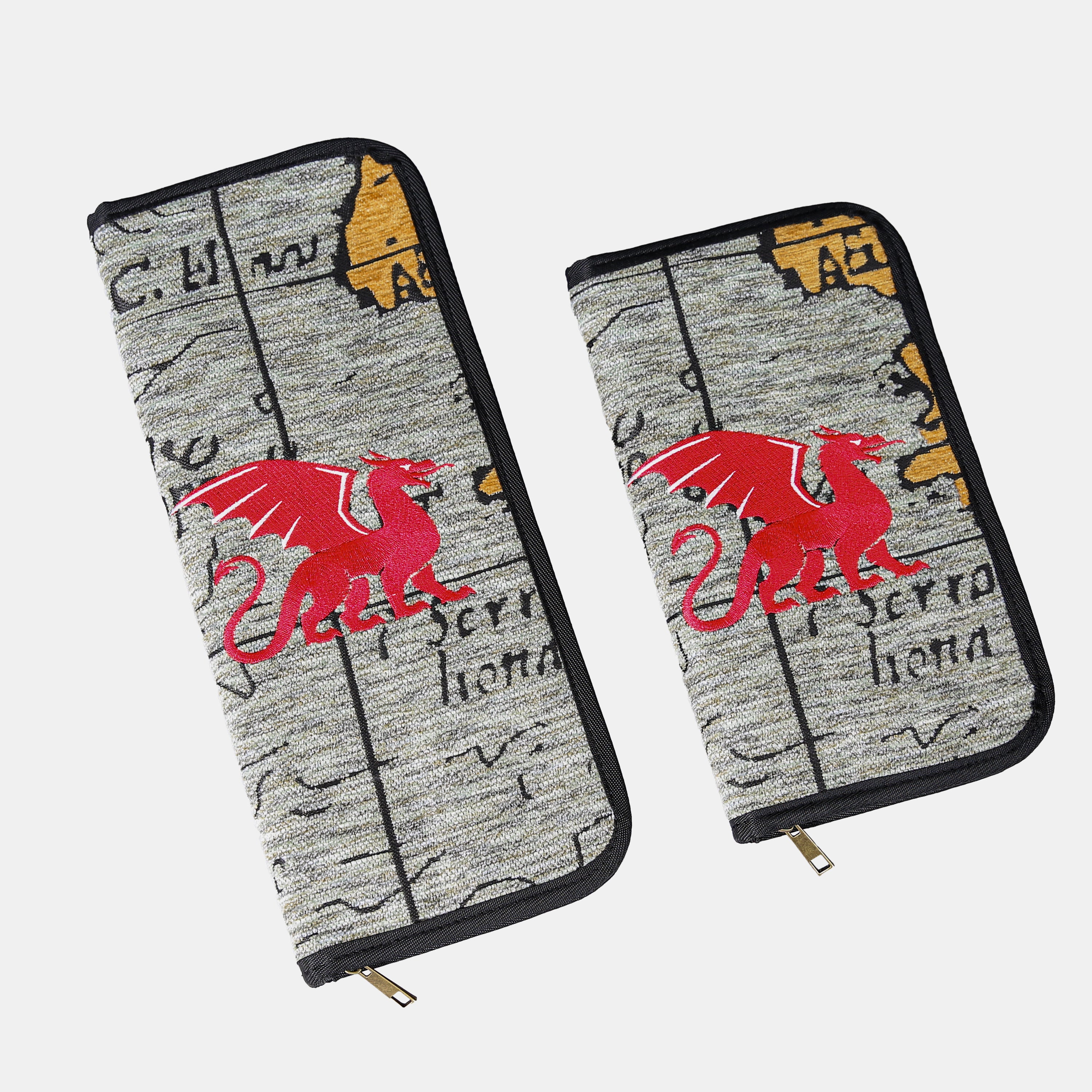 Here Be Dragons Carpet Needle Case  of America large and small main