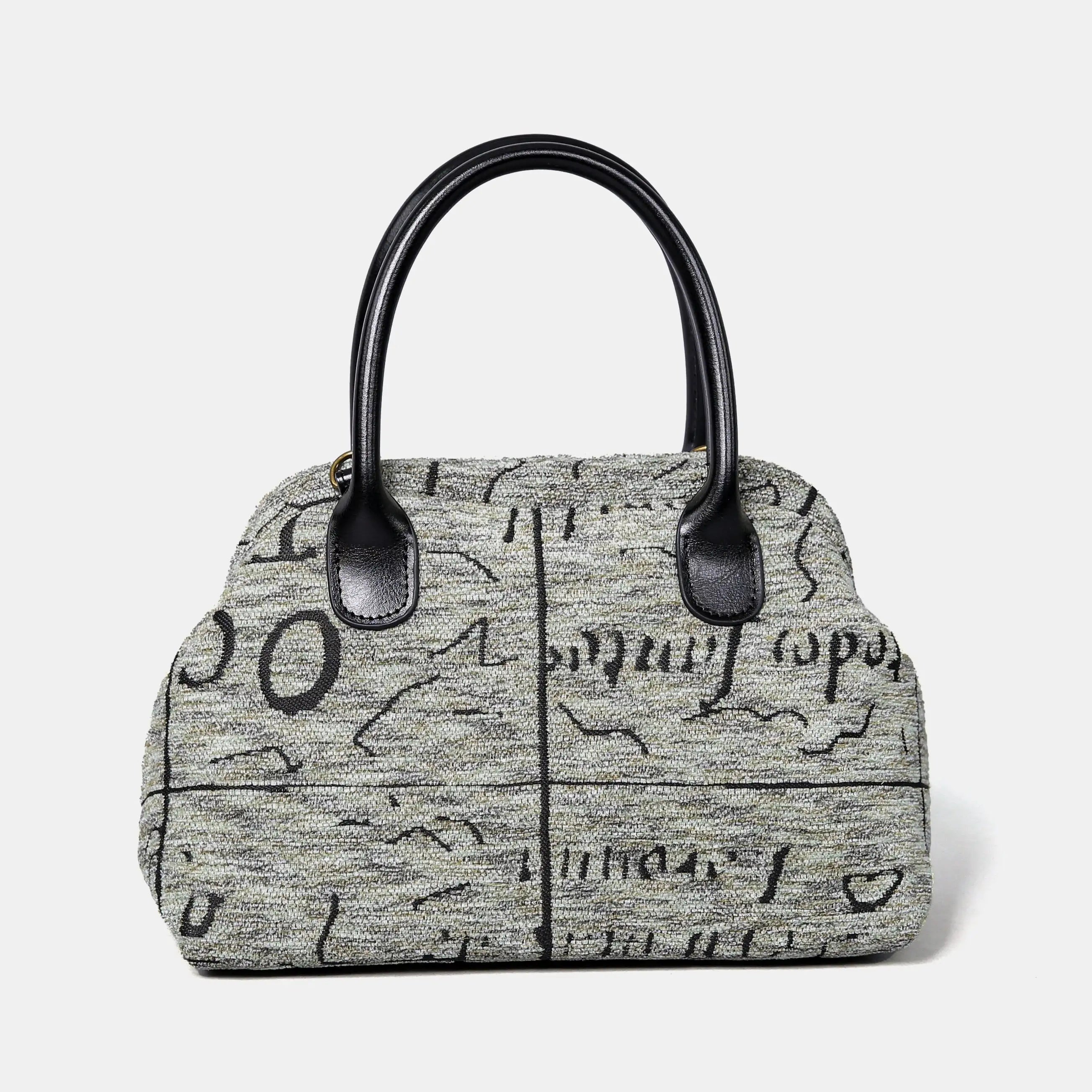 Here Be Dragons Carpet Satchel carpet bag MCW Handmade of America back