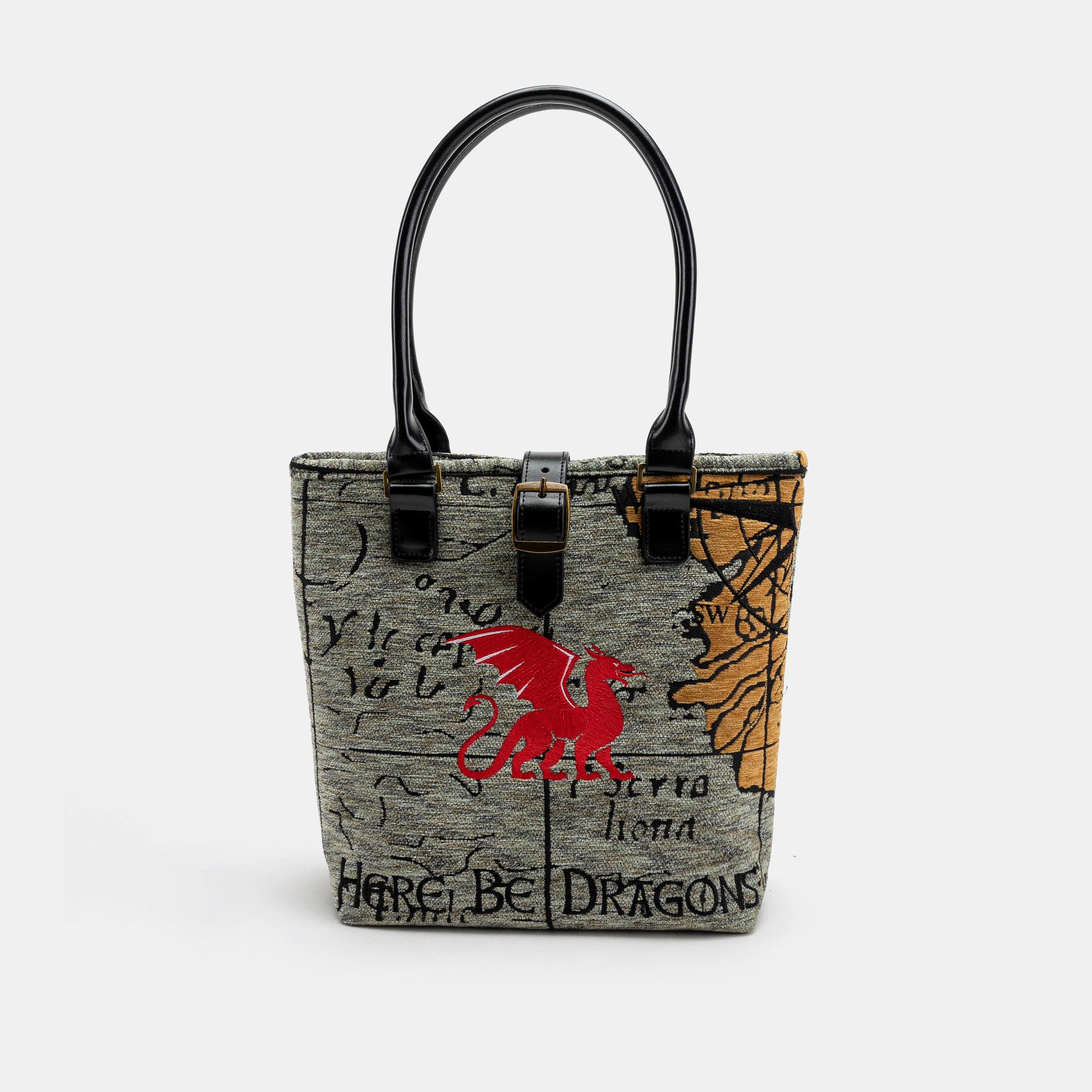 Here Be Dragons Everyday Tote Carpet Bag of America main
