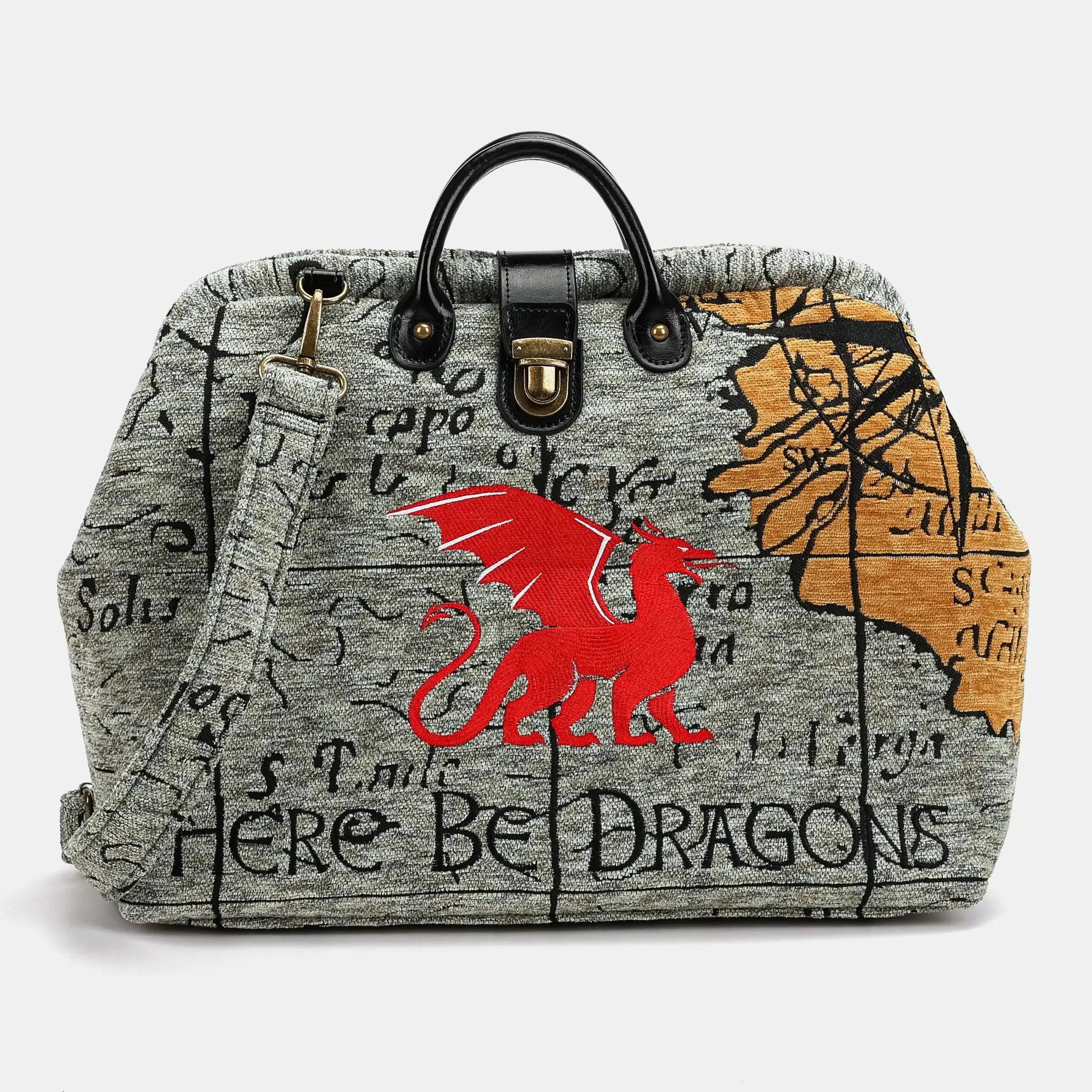 Here Be Dragons Laptop Work Bag of America-Main