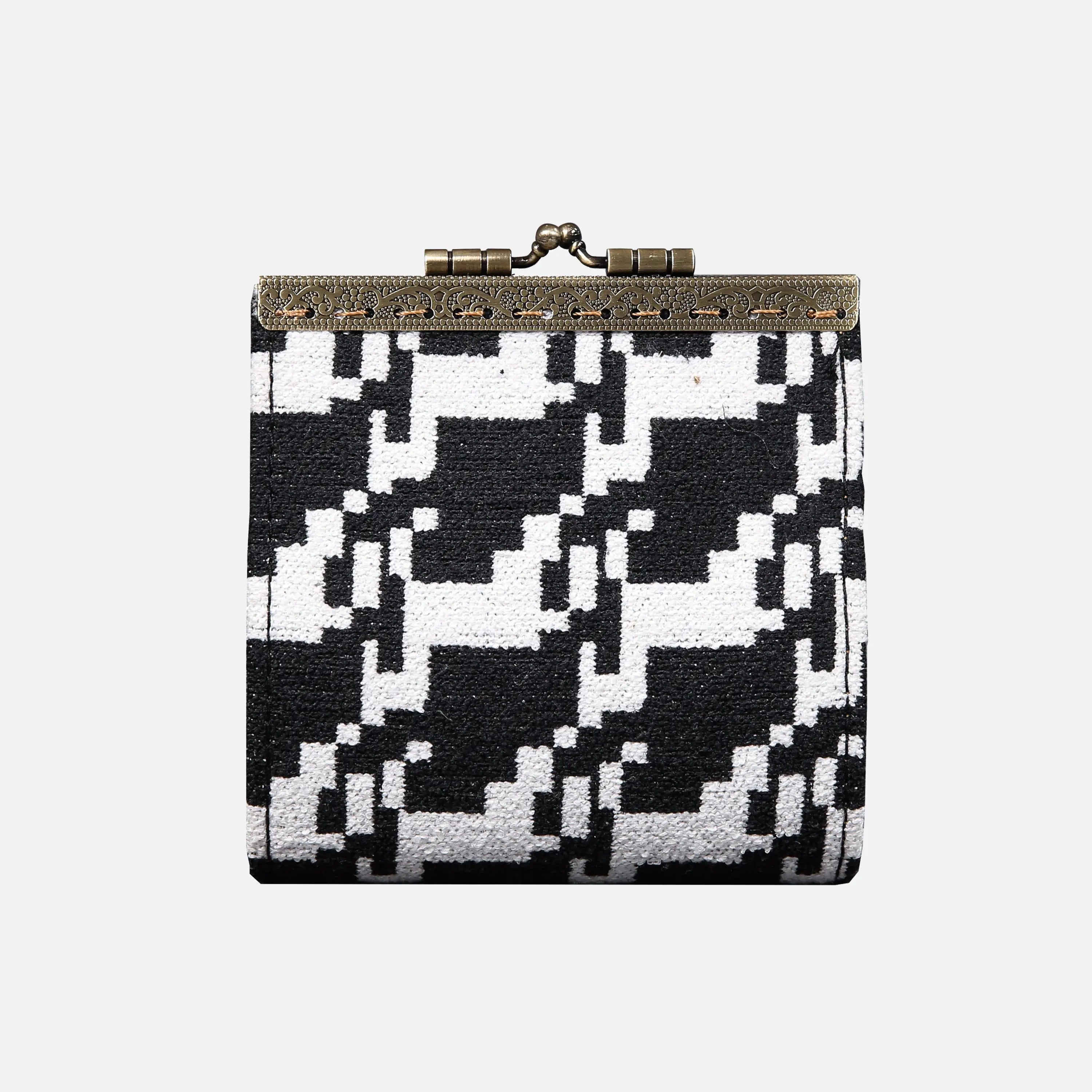Houndstooth Black Card Wallet  of America 17 slots main