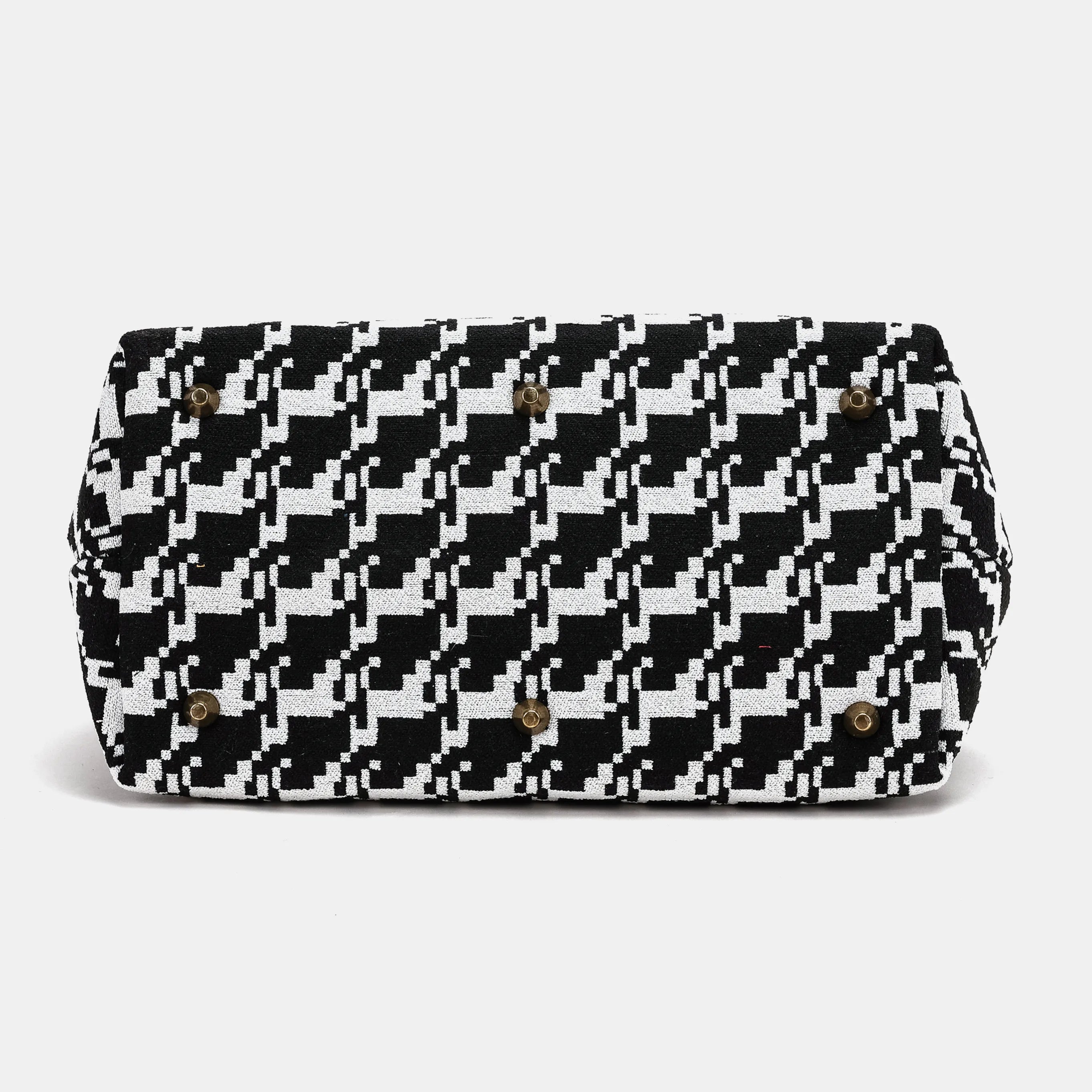 Houndstooth | Carpet Handbag Purse For America-bottom