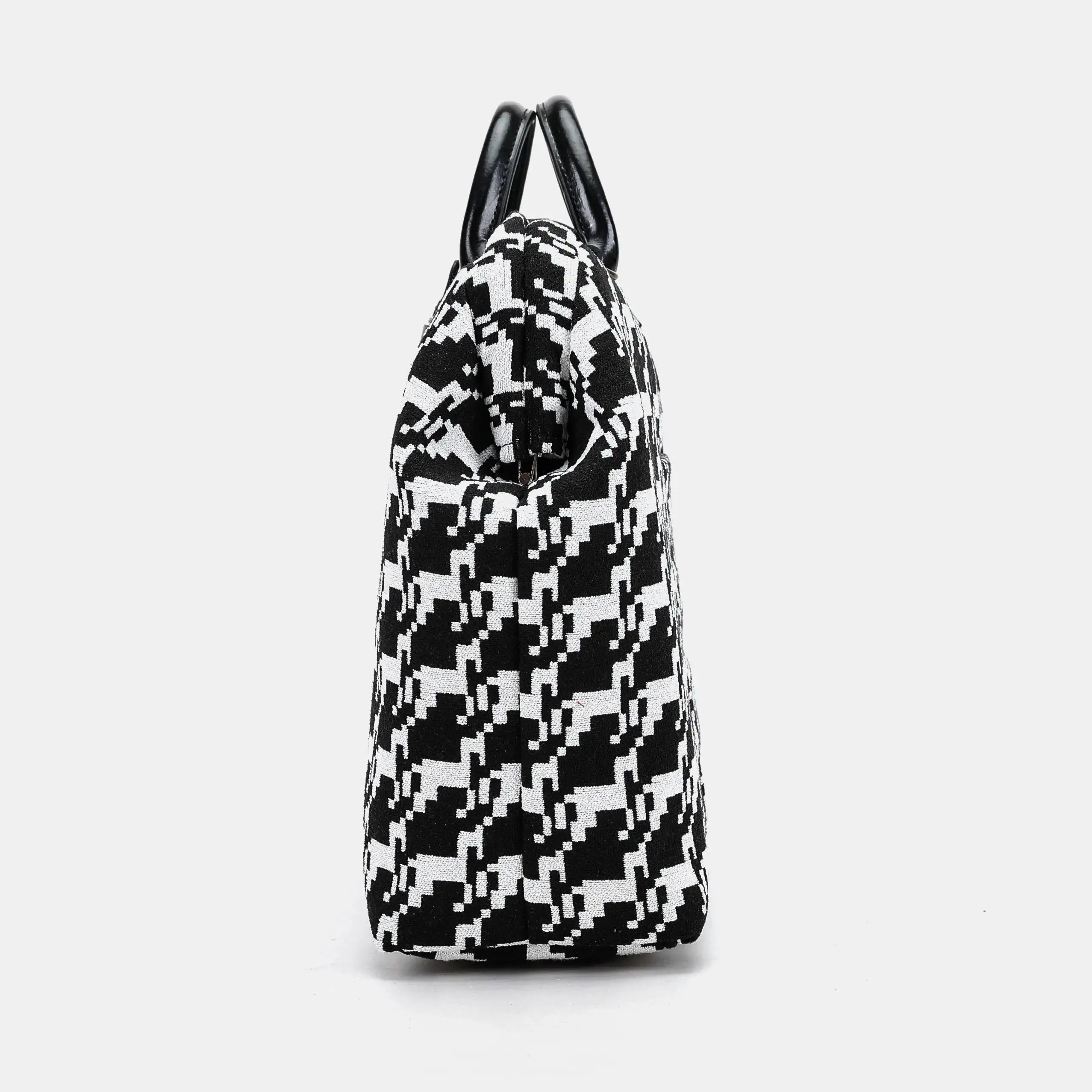 Houndstooth Laptop Work Bag  of America side
