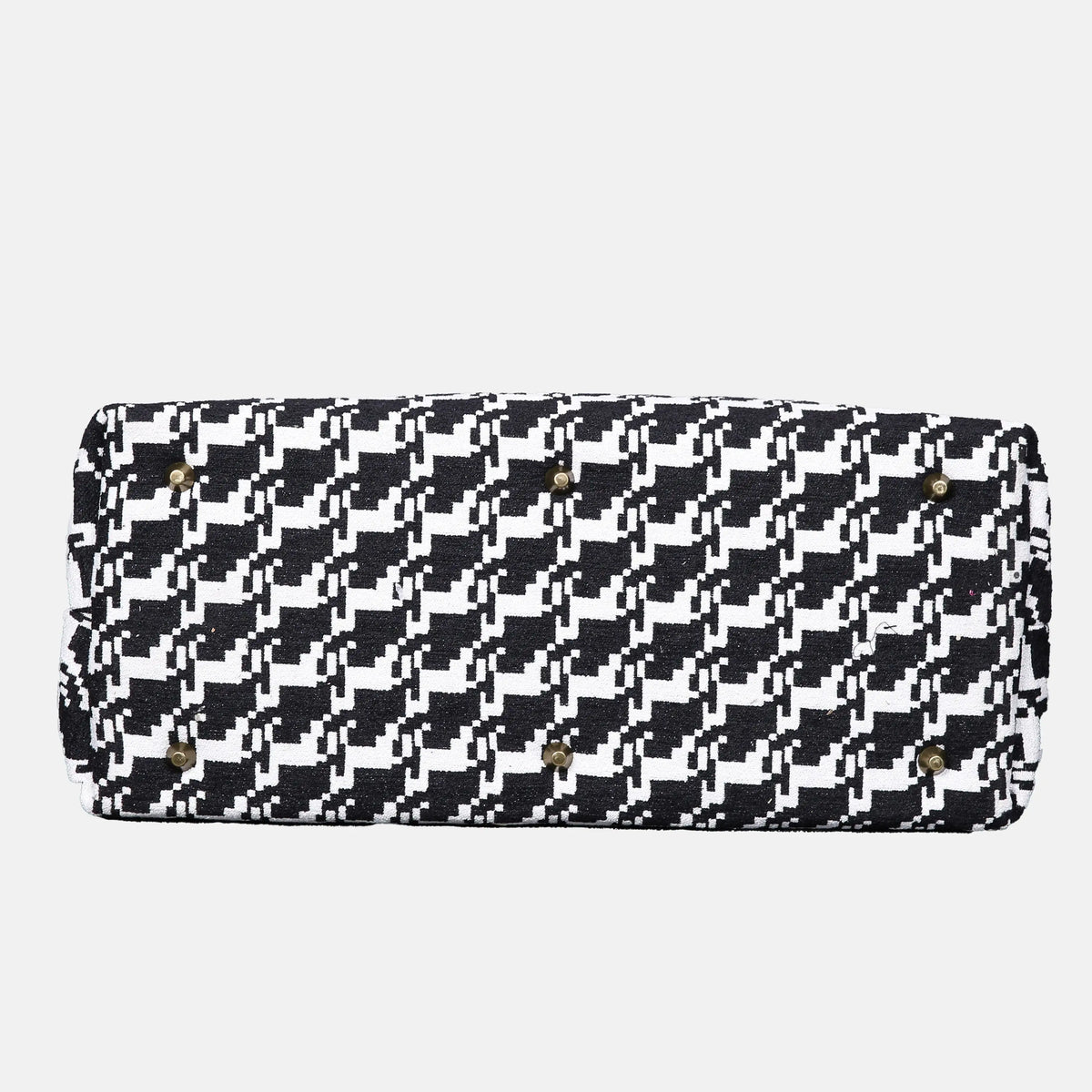 Houndstooth Mary Poppins Weekender Carpet Bag of America bottom