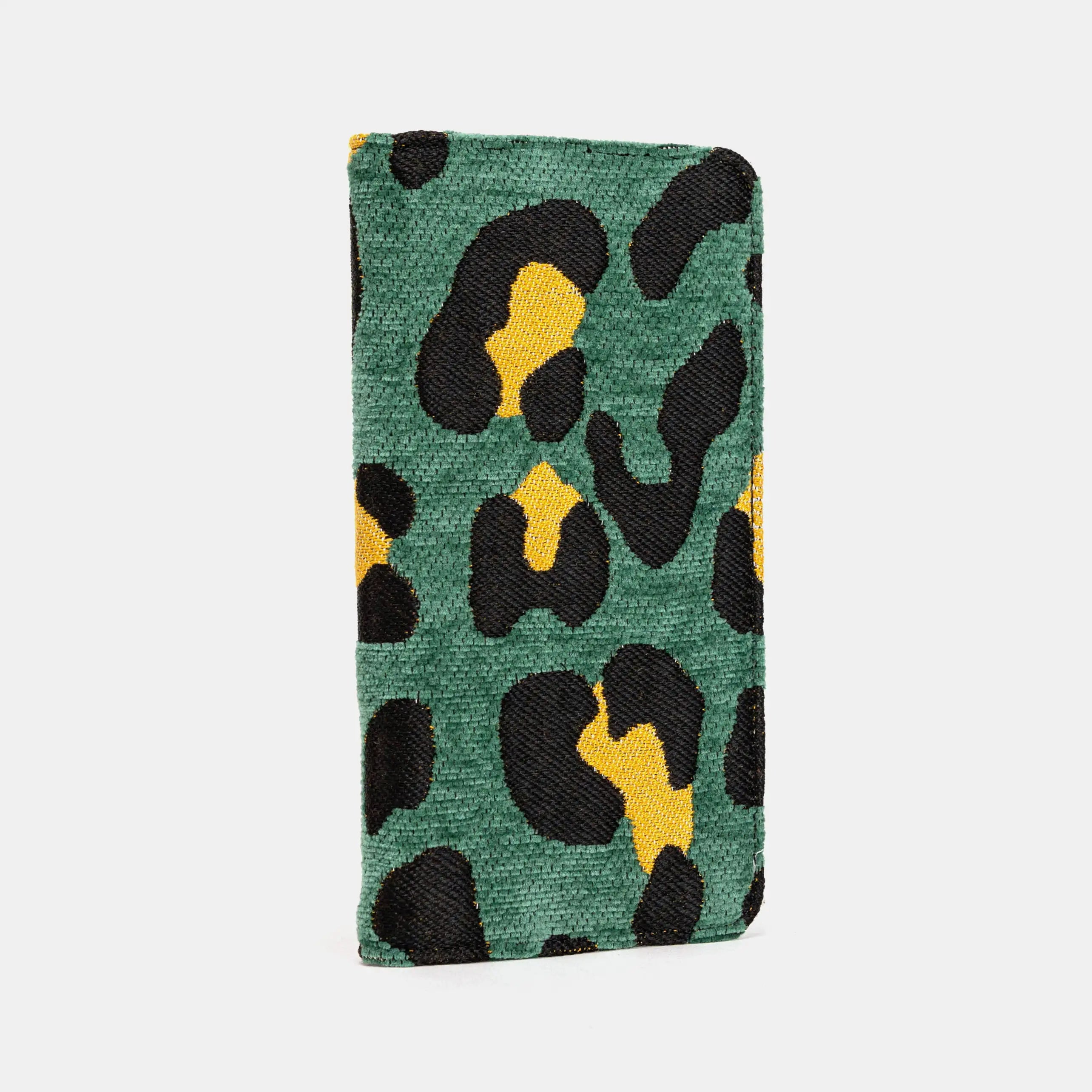 Leopard Green Checkbook Cover of America side