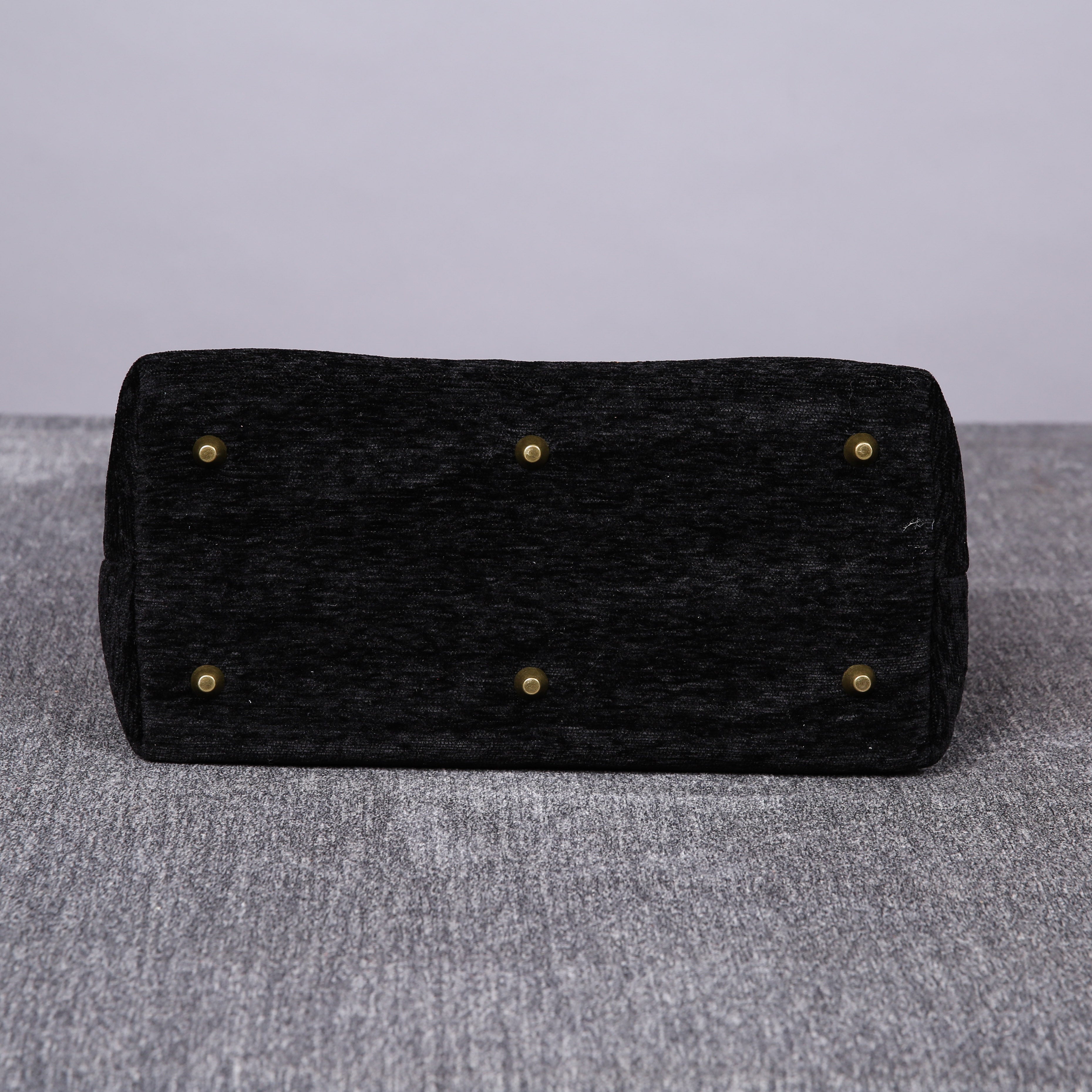 Luxury Monogrammed Black Handbag Purse ( Single Name ) bottom