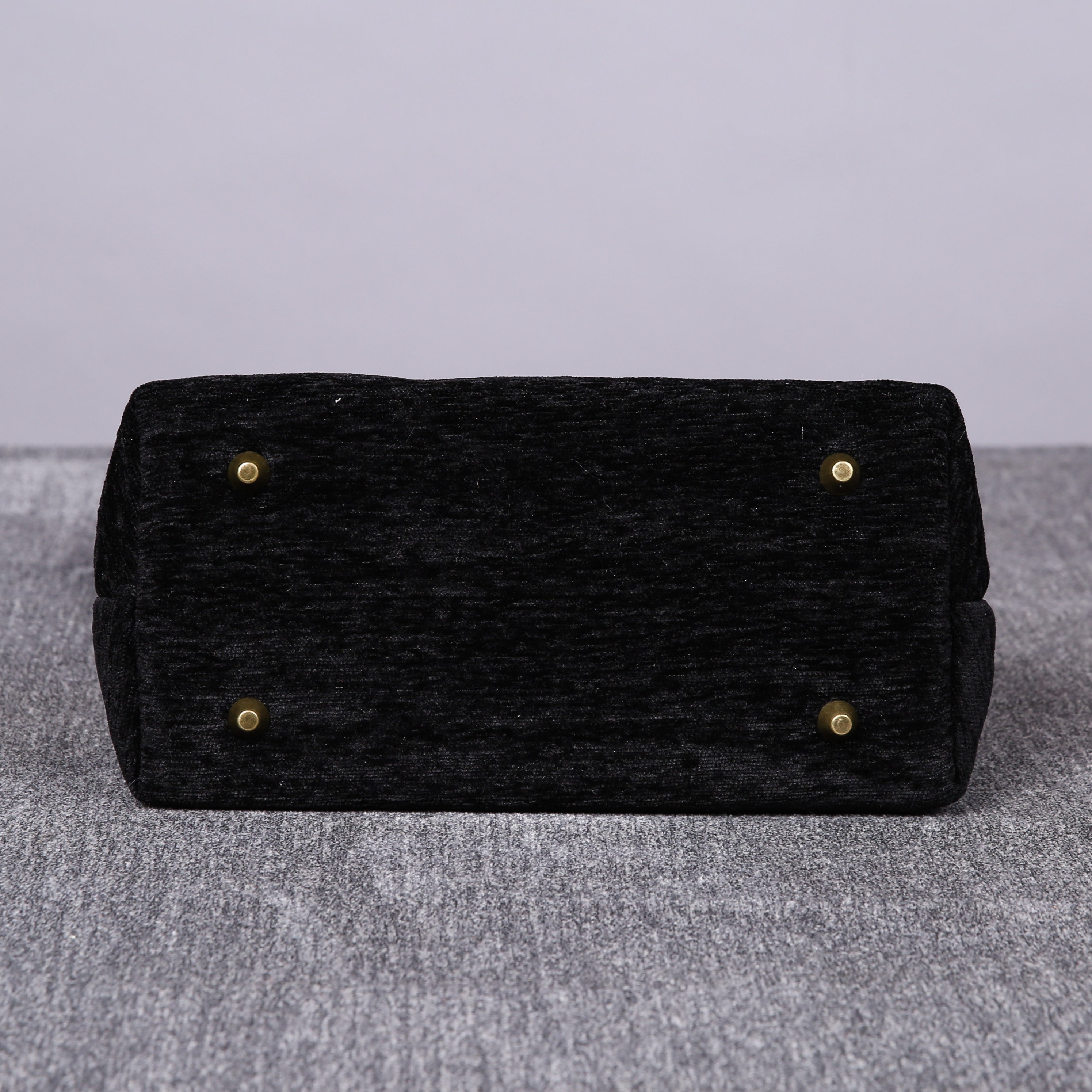 Luxury Monogrammed Black Satchels carpet bag MCW Handmade bottom