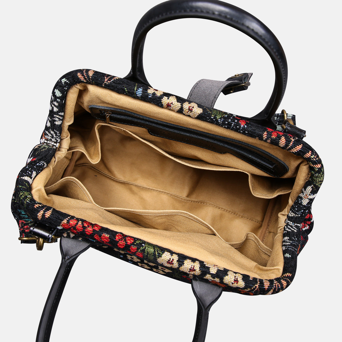 Night Garden Carpet Handbag Purse carpet bag MCW Handmade of America open