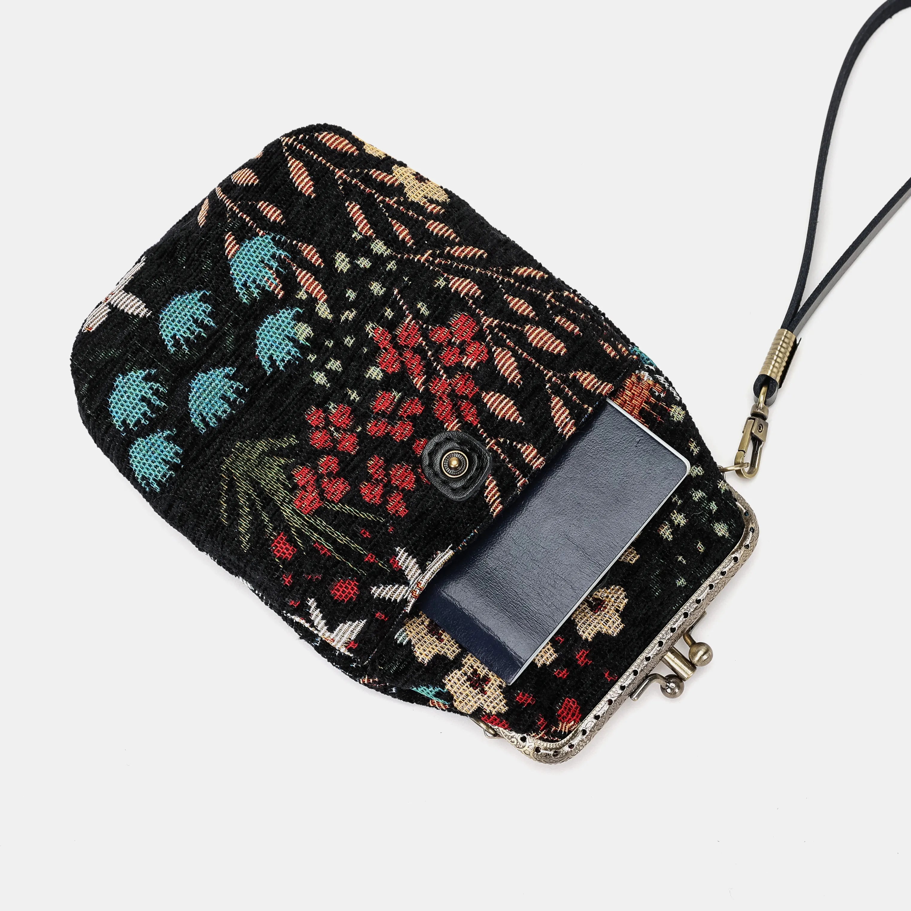 Night Garden Carpet Phone Case Carpetbag of America with passport