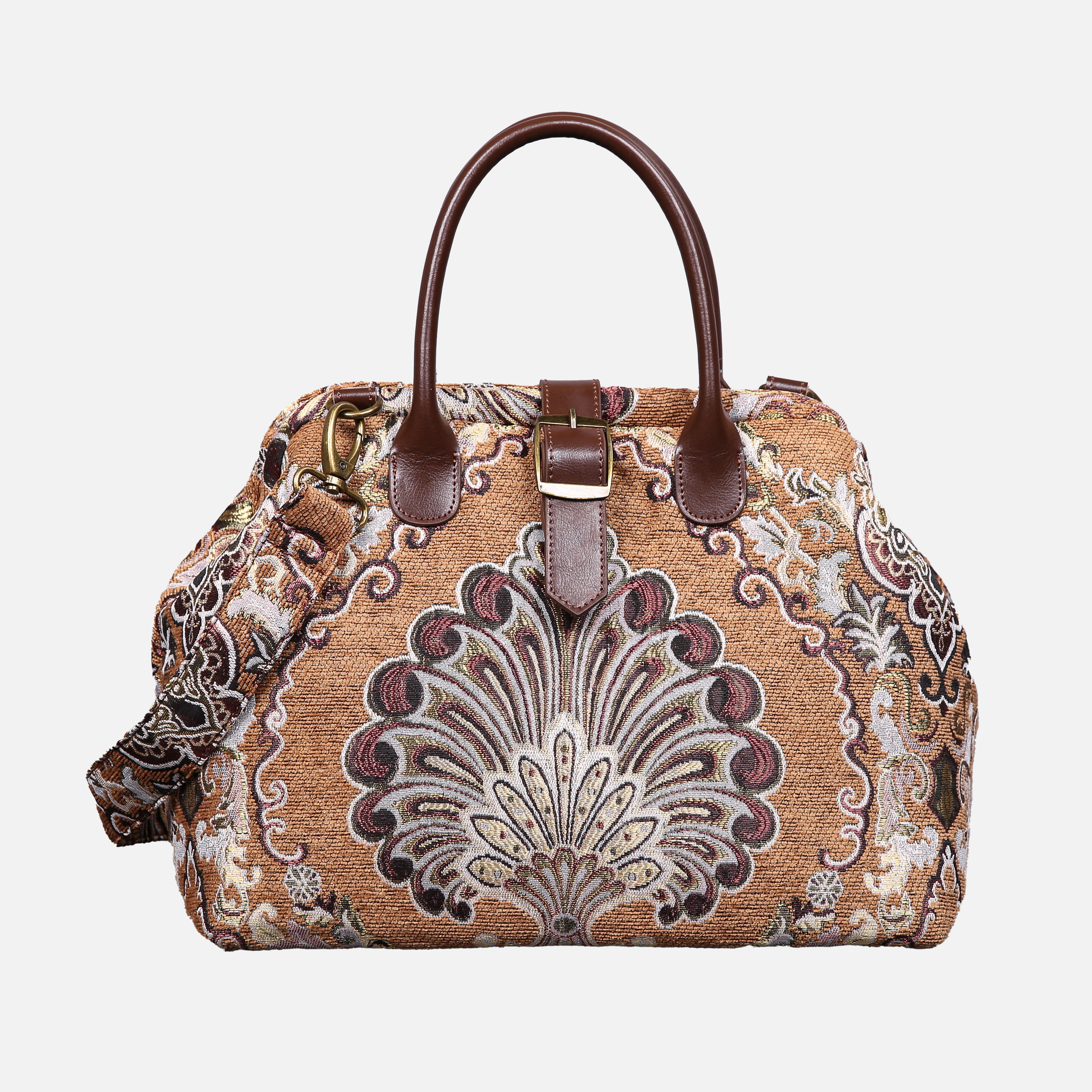 Nostalgia Brown Carpet Handbag Purse carpet bag MCW Handmade of America main