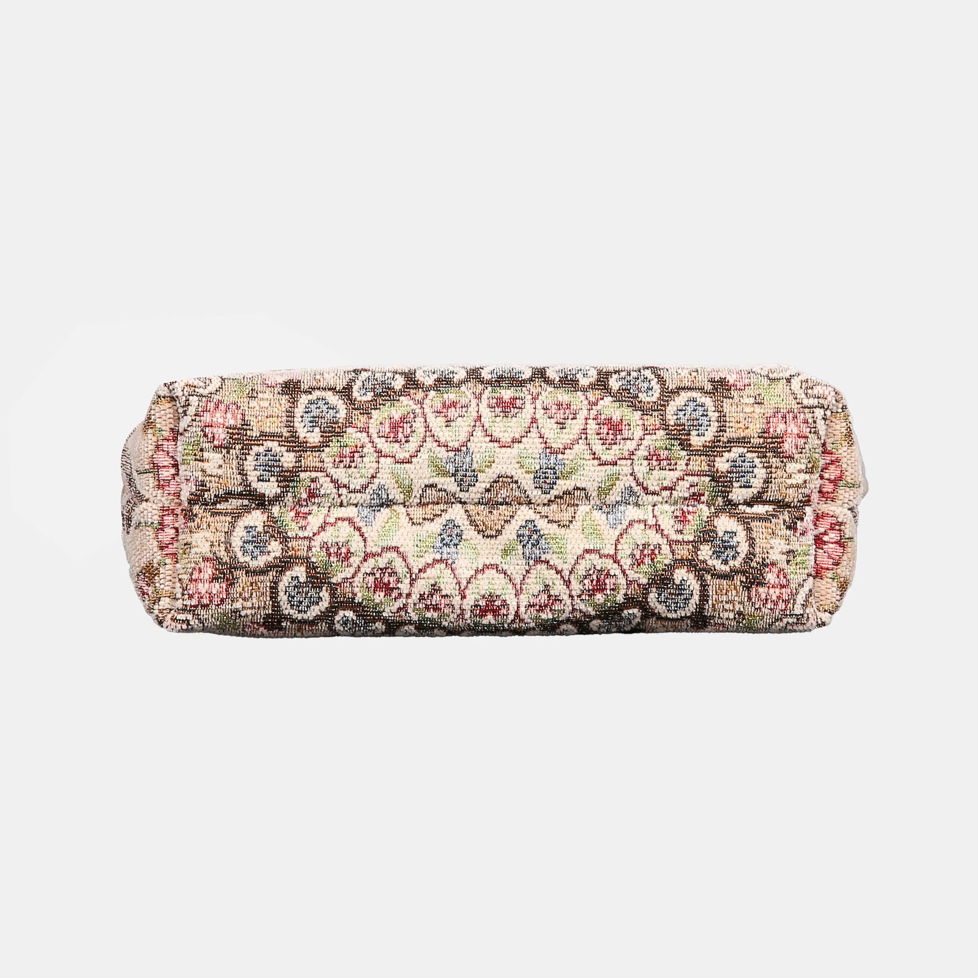 Oriental Beige Carpet Crossbody Bag carpet bag MCW Handmade of America bottom