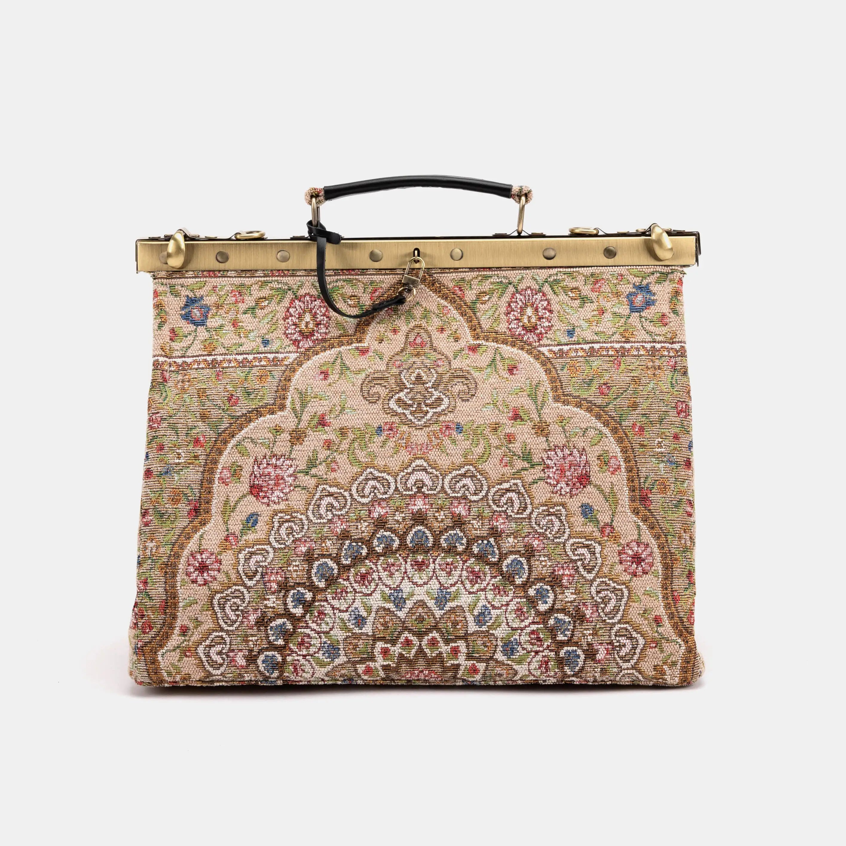 Oriental Beige Celine Carpet Gladstone Bag of America front