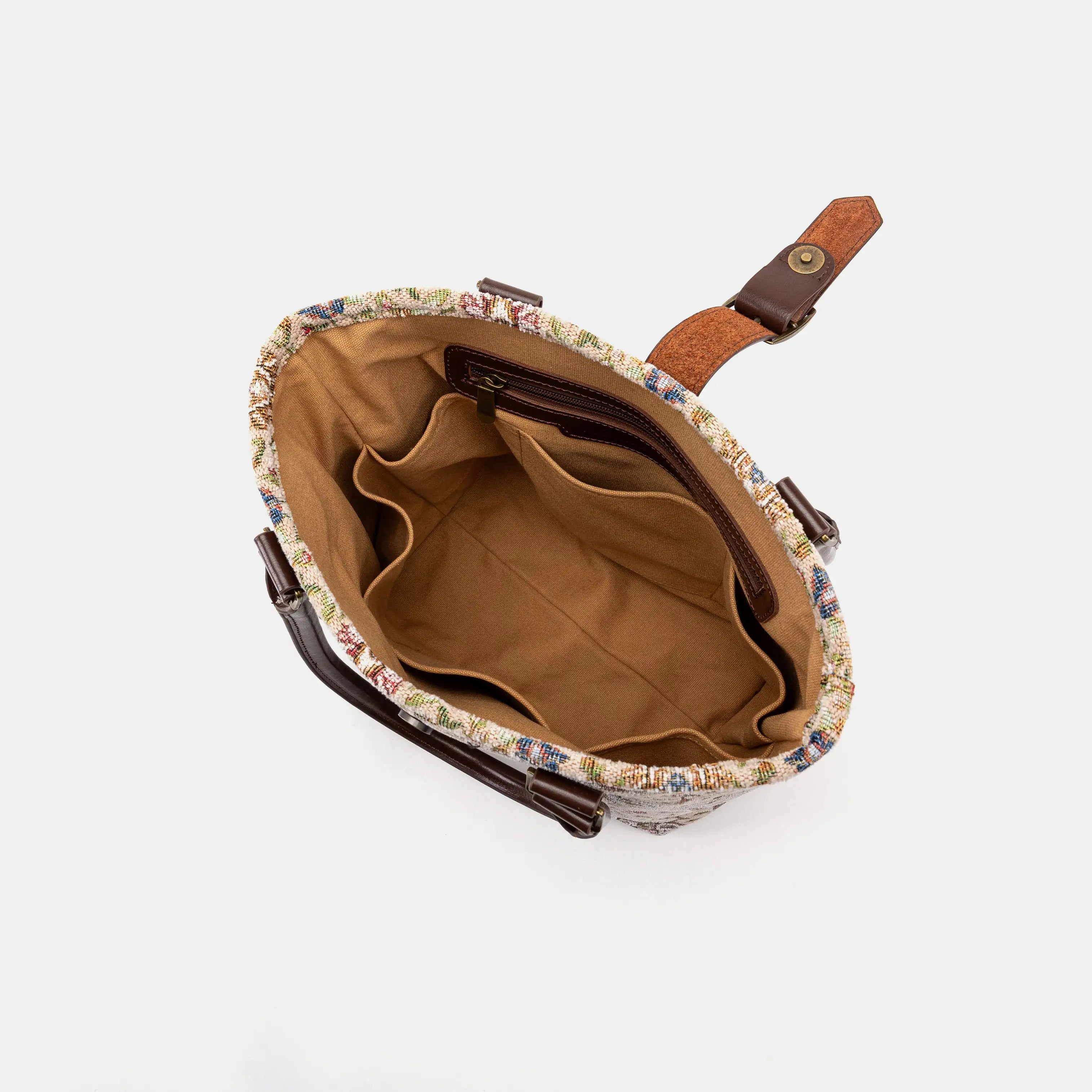 Oriental Beige Everyday Tote of America inside