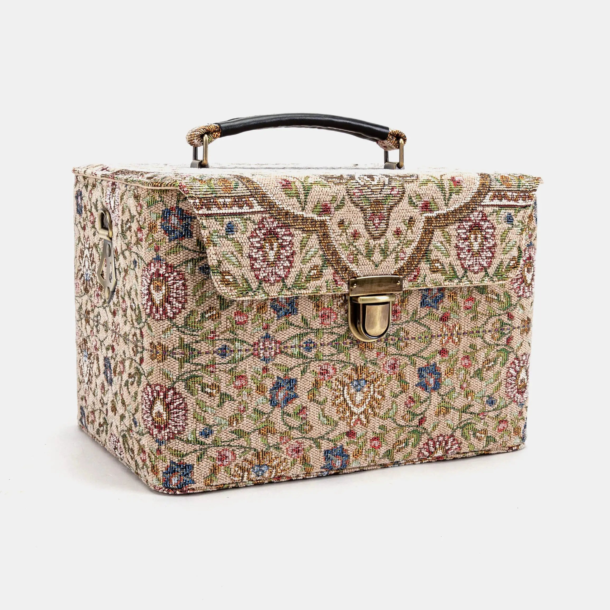 Oriental Beige Josephine Large Train Case front side