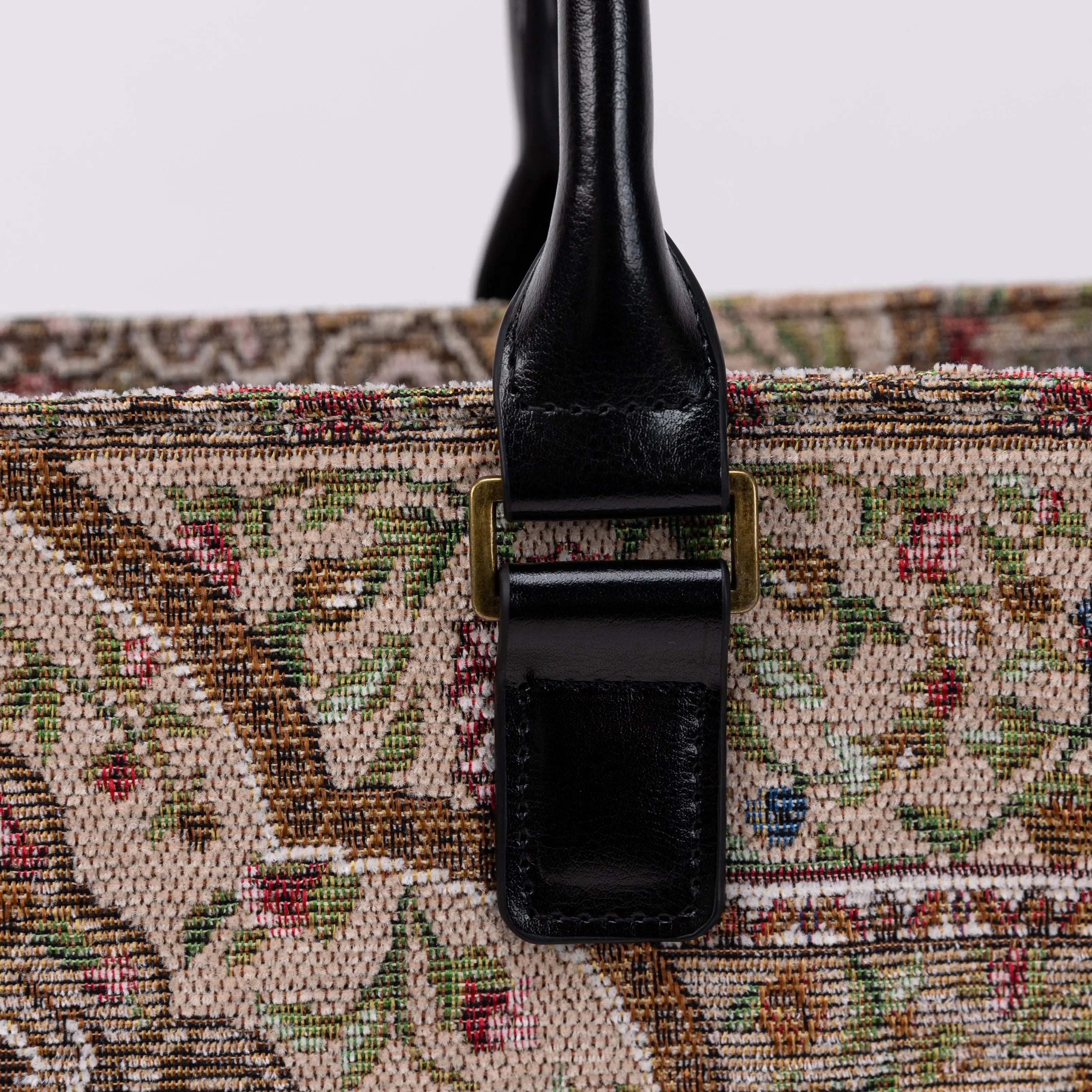Oriental Beige Laptop Work Tote of America DETAIL