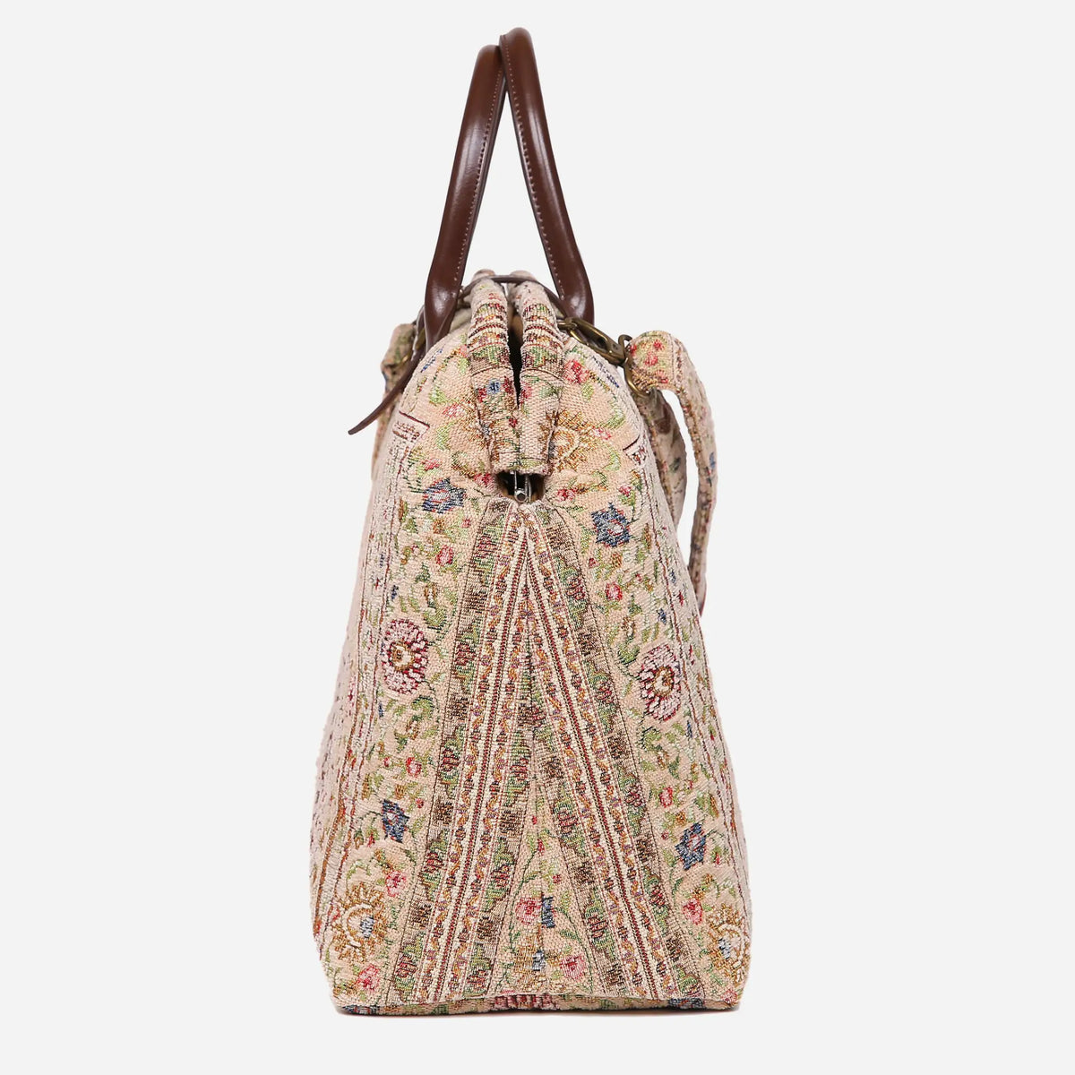 Oriental Beige Mary Poppins Weekender Carpetbag of America side