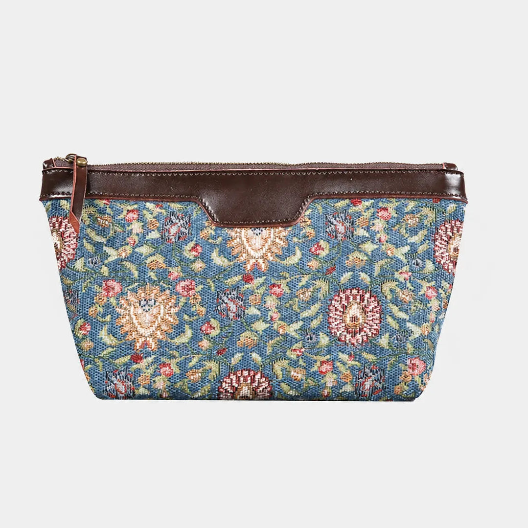 Oriental Blue Carpet Makeup Bag carpet bag MCW Handmade of America main