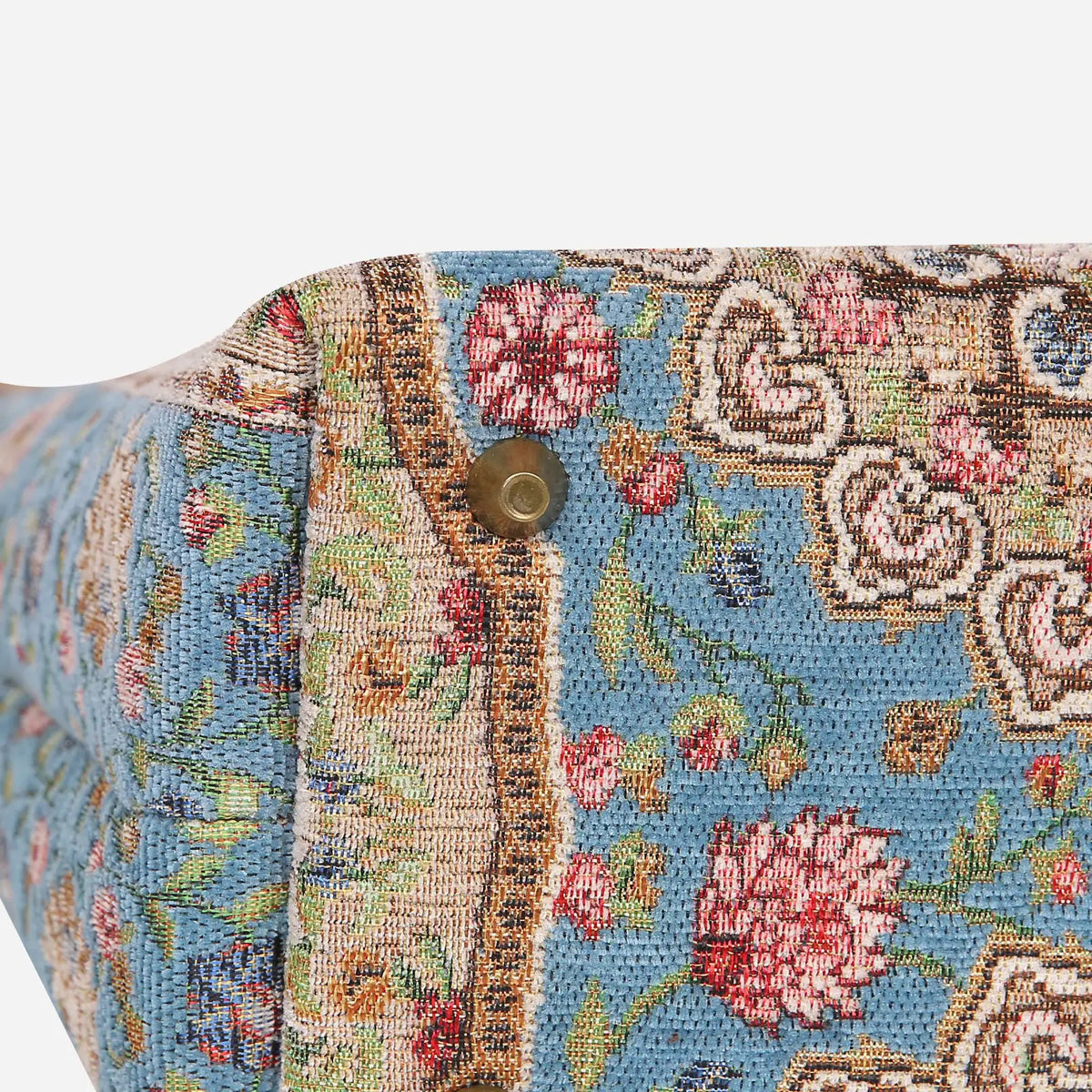 Oriental Blue Carpet Tote Shopper Carpetbag of America bottom