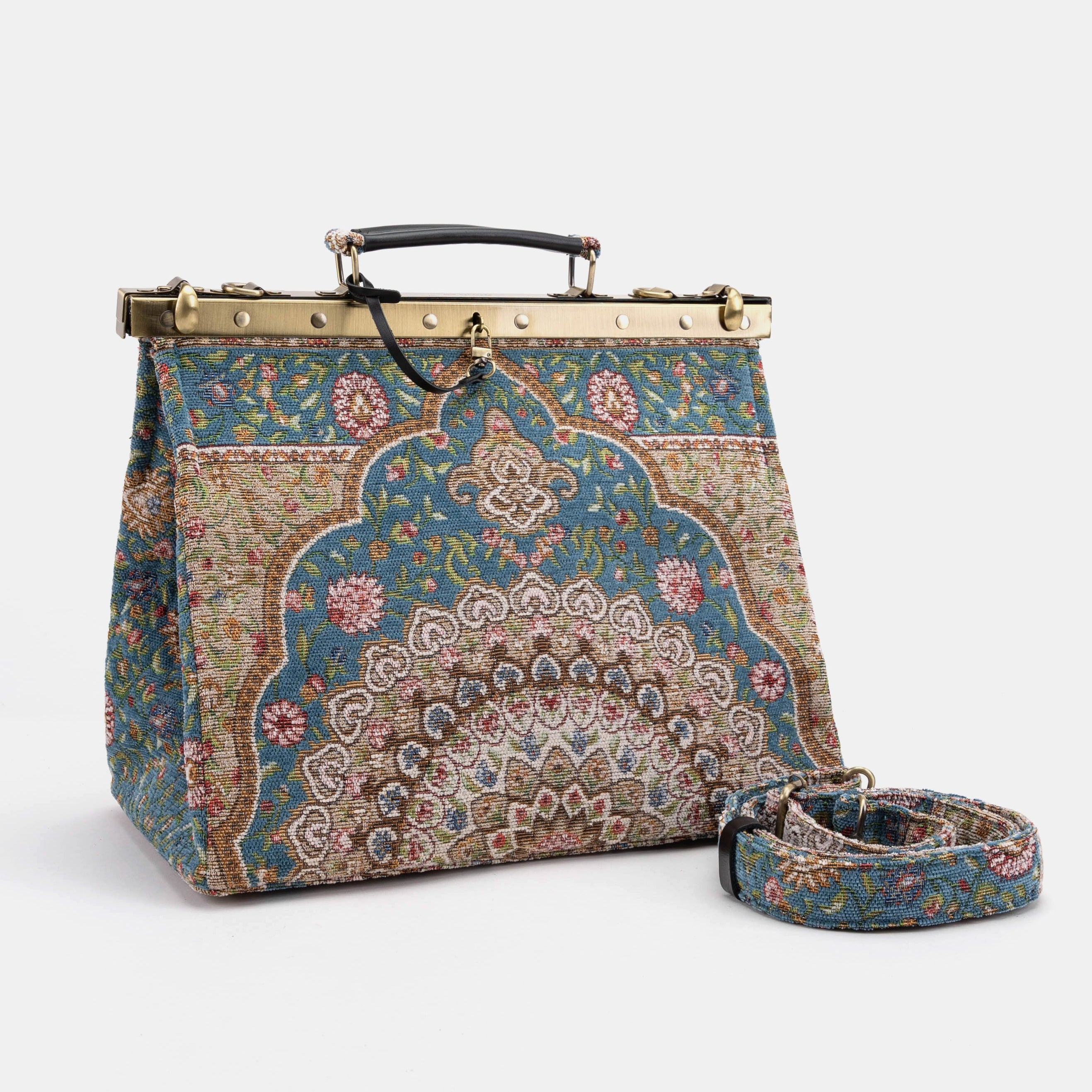 Oriental Blue Celine Carpet Gladstone Bag of America main