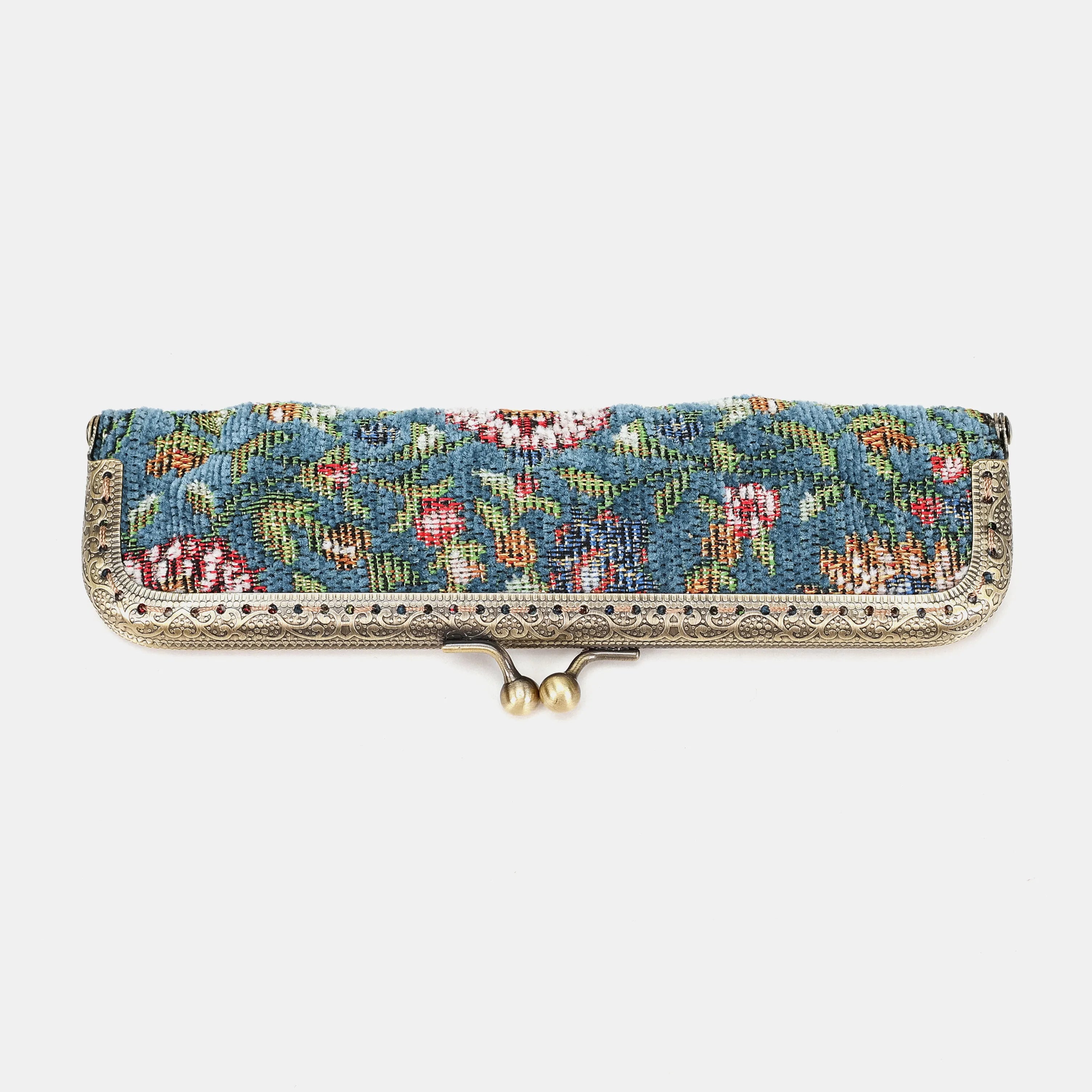 Oriental Blue Duo Pen Case Carpetbag of America main