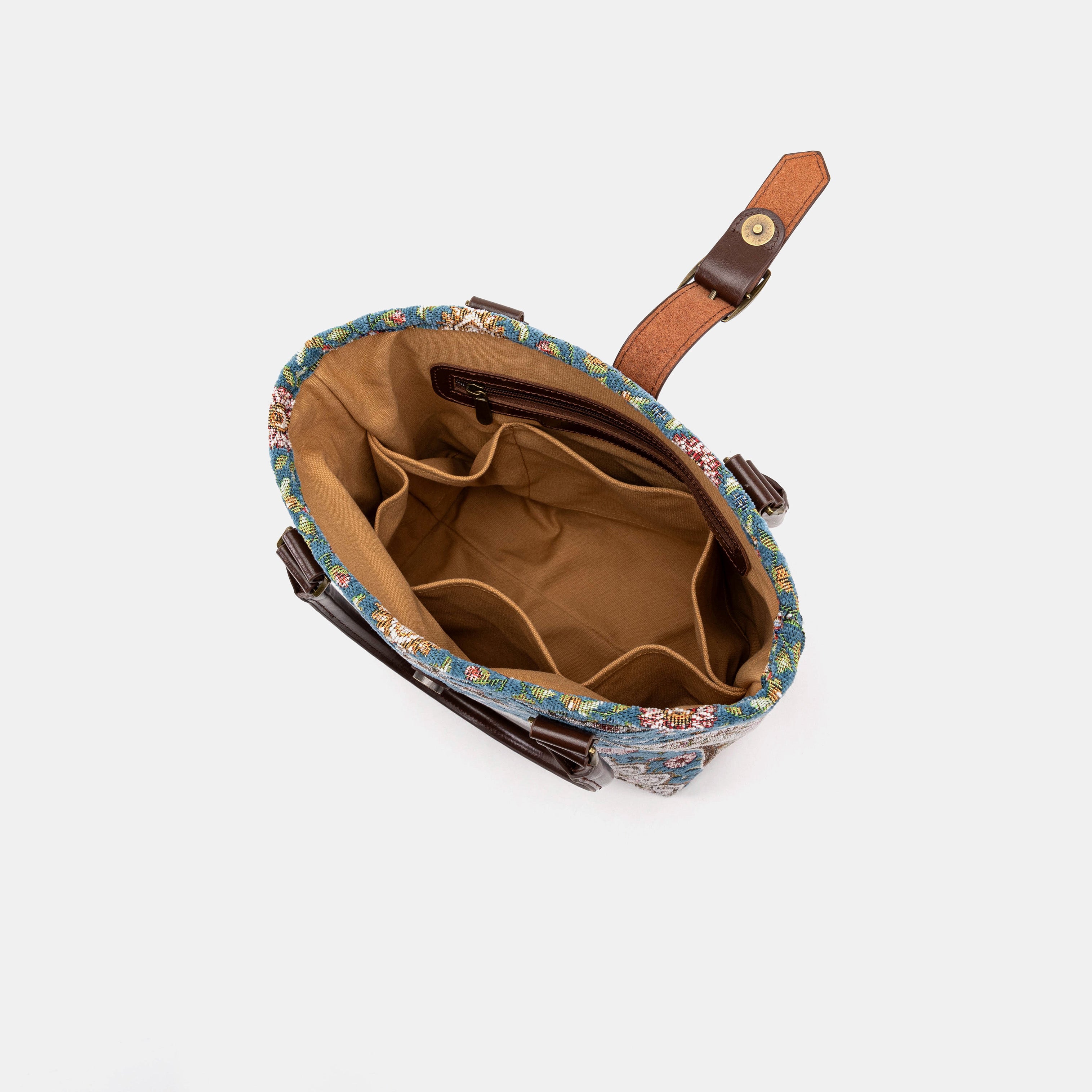 Oriental Blue Everyday Tote of America inside