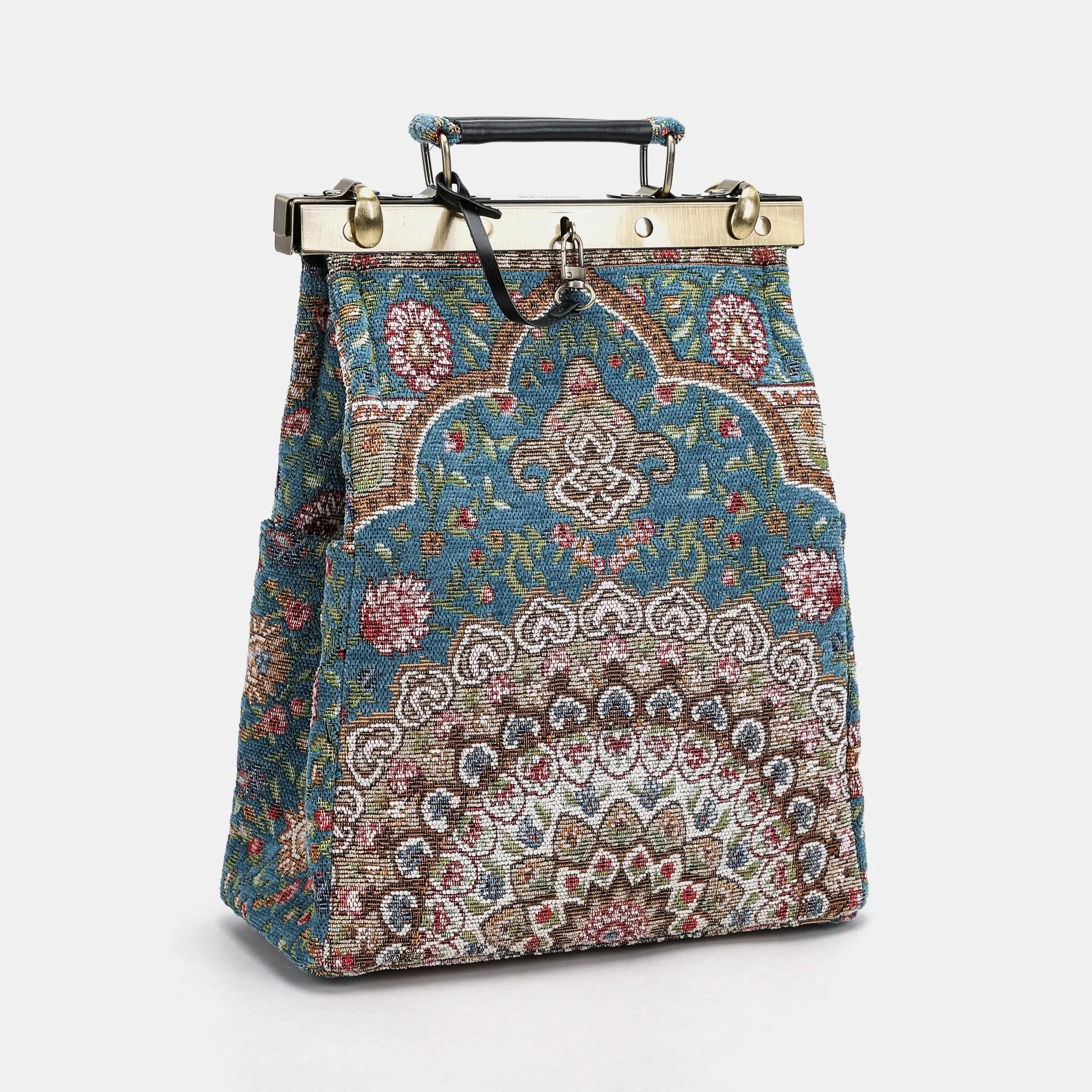 Oriental Blue Helena Carpet Gladstone Backpack of America side