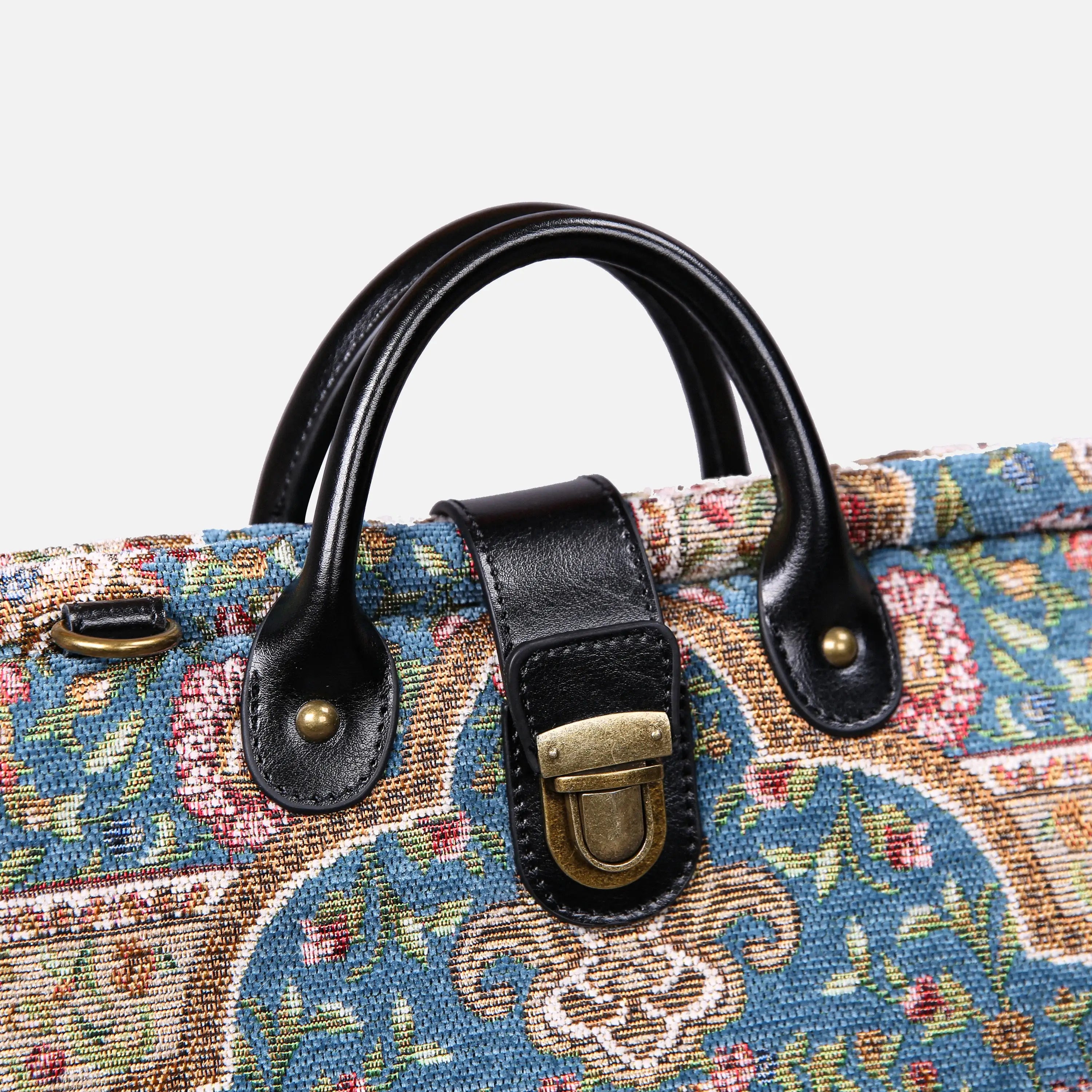Oriental Blue Laptop Work Bag  of America handle