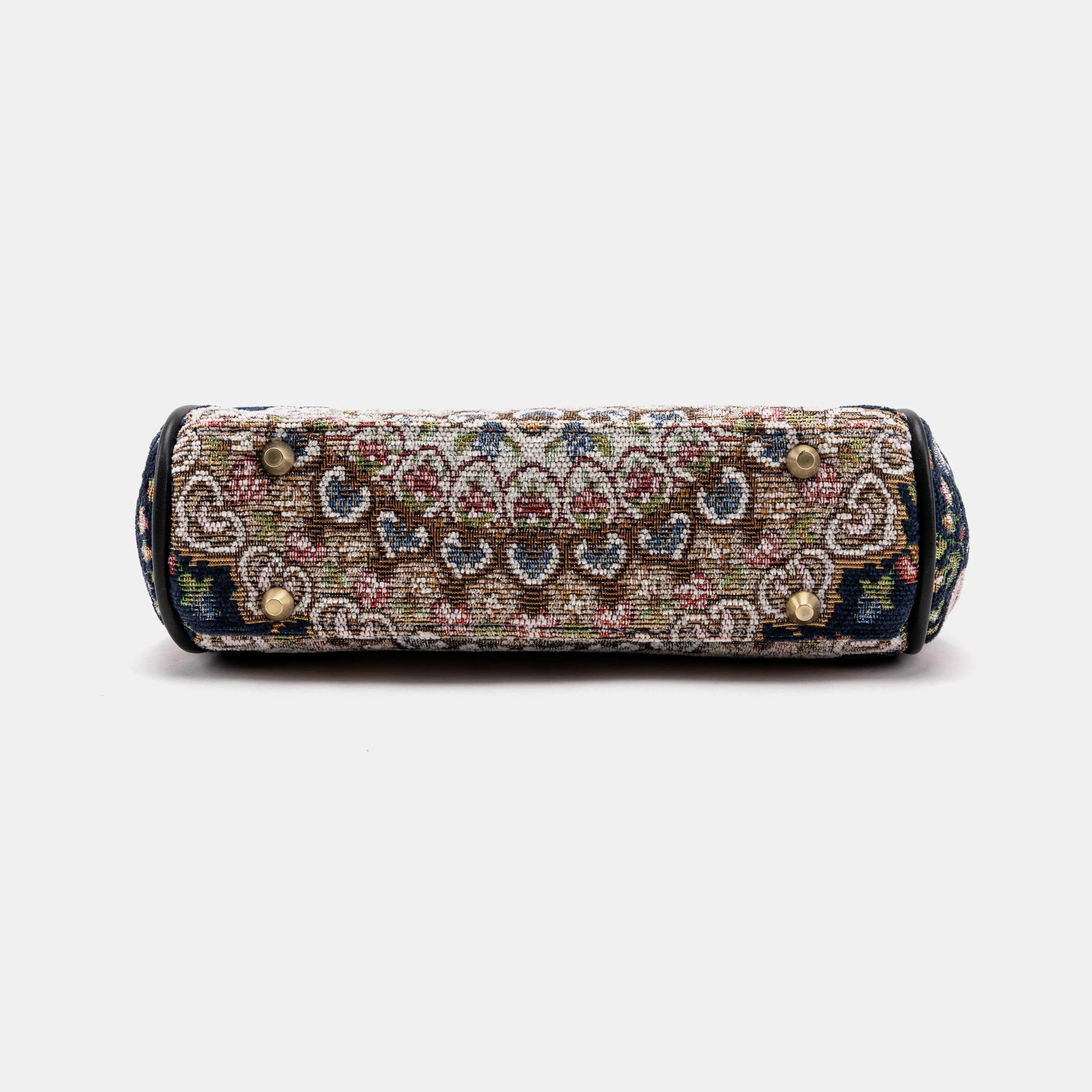 Oriental Navy Alma Satchel bottom
