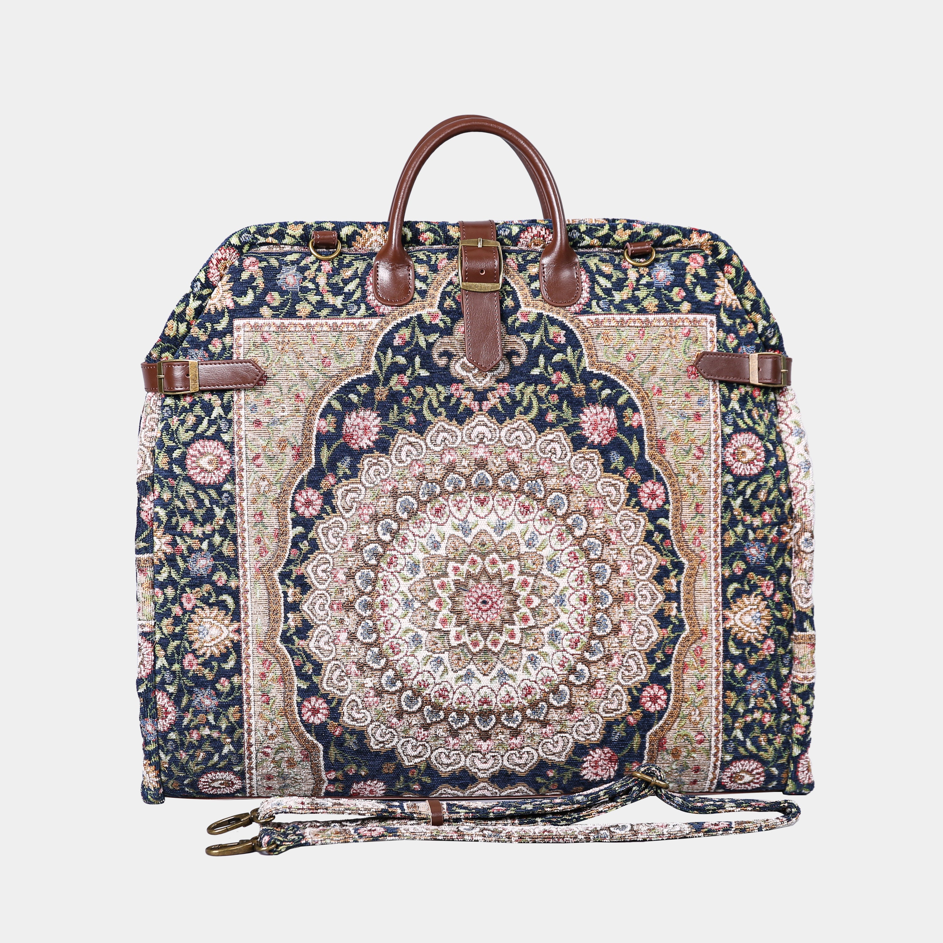 Oriental Navy Carpet Garment Bag carpet bag of America main