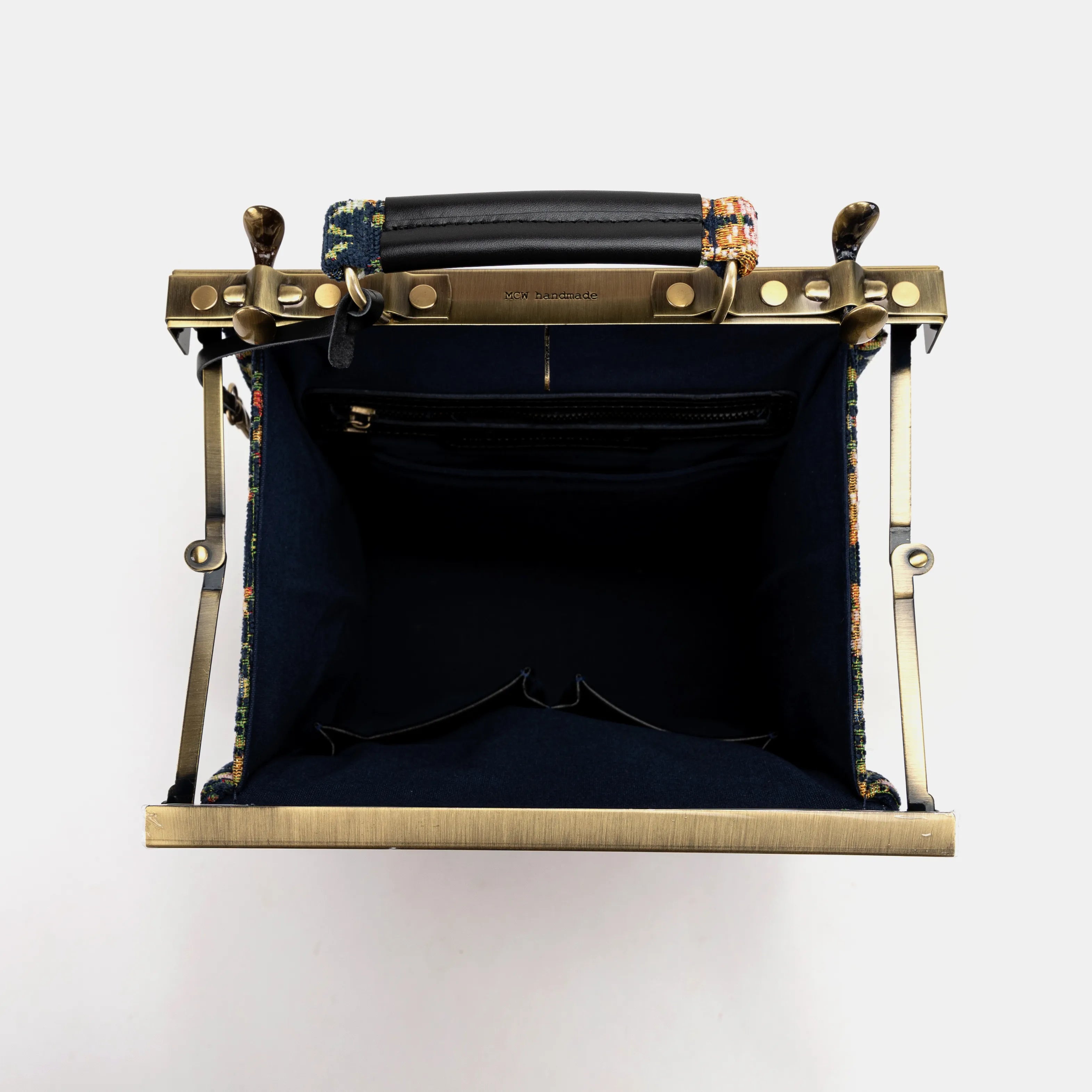 Oriental Navy Helena Carpet Gladstone Backpack of America inside