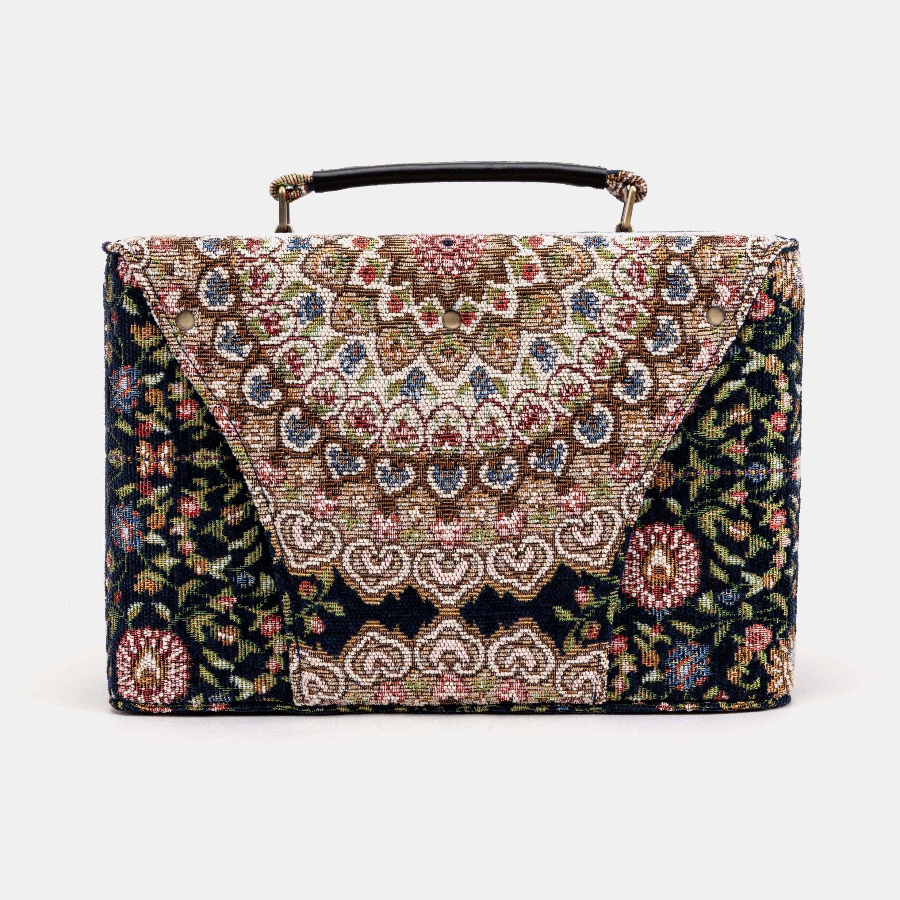 Oriental Navy Josephine Large Train Case back