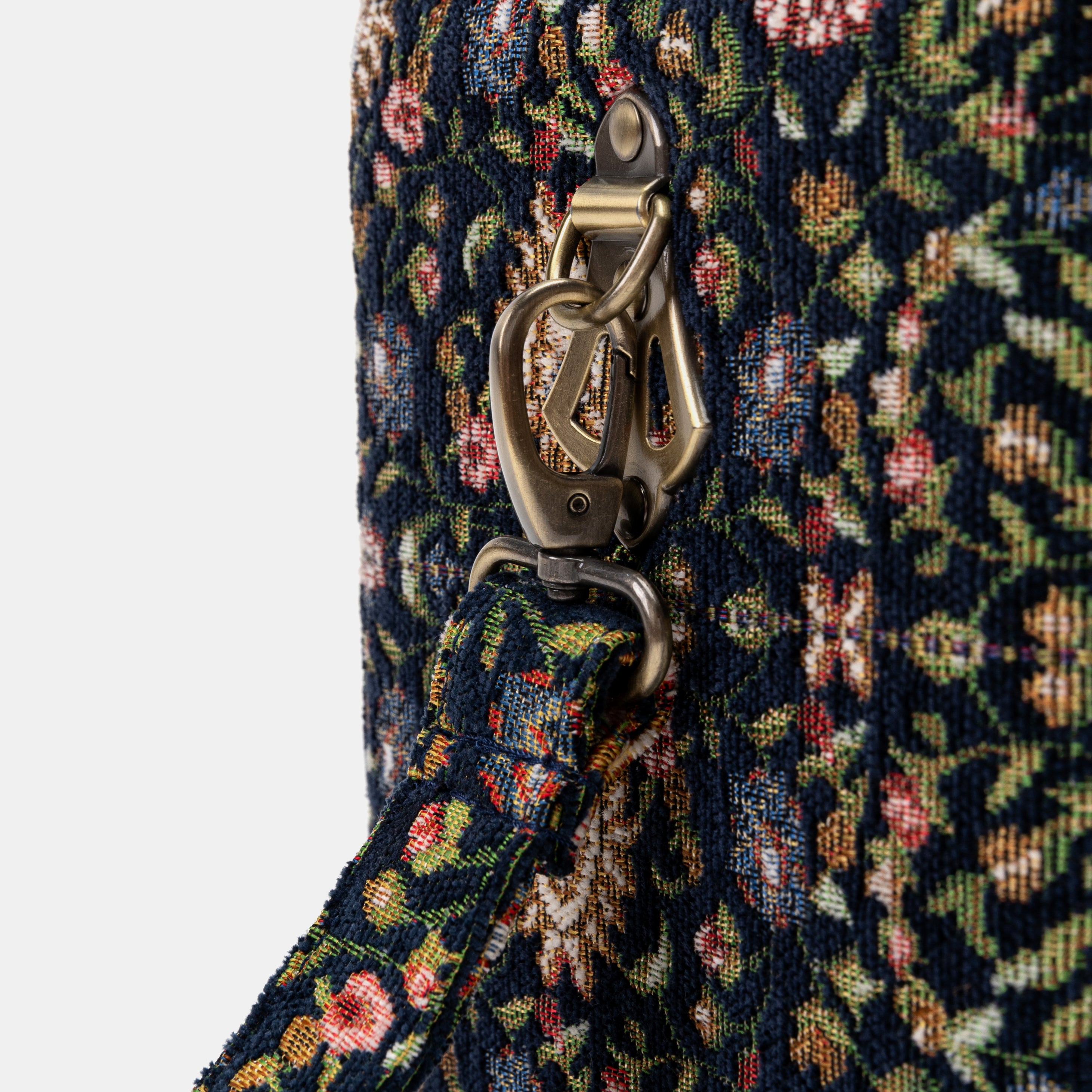 Oriental Navy Josephine Large Train Case buckle