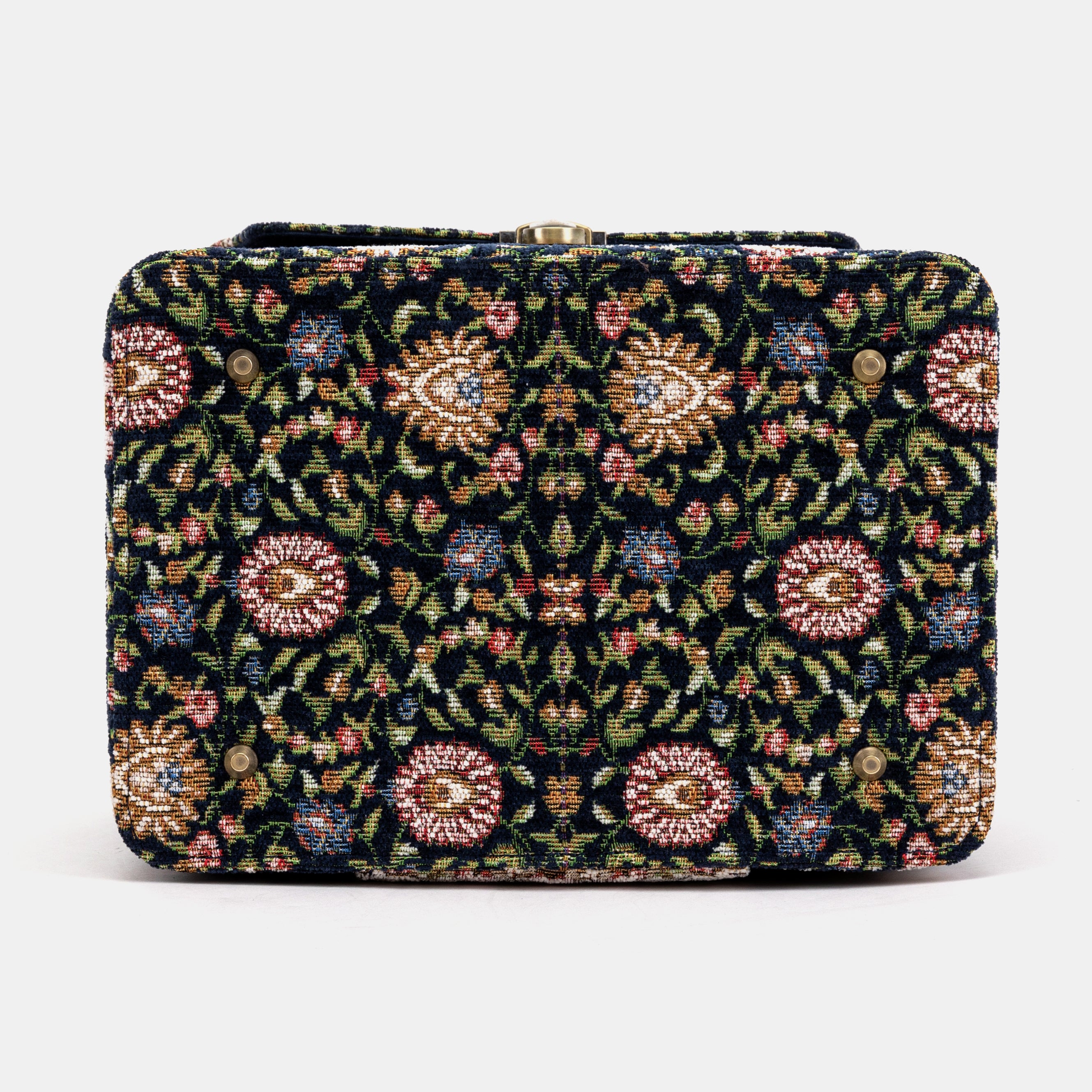 Oriental Navy Josephine Large Train Case bottom