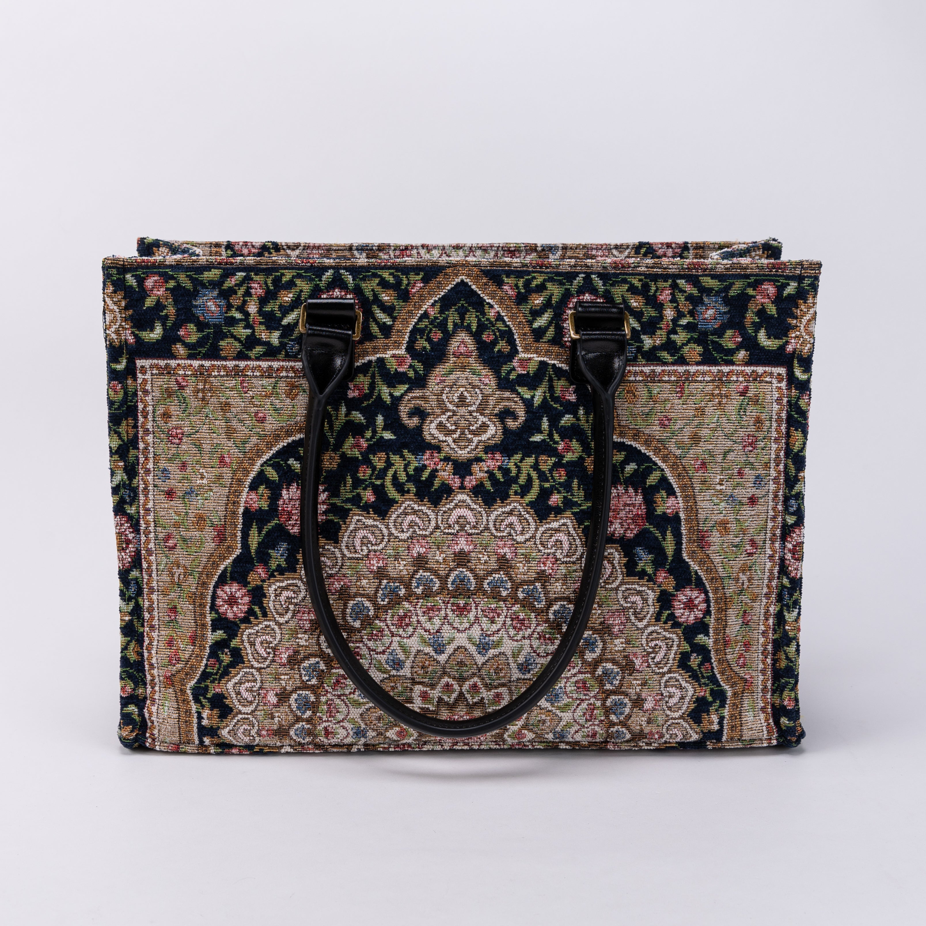 Oriental Navy Laptop Work Tote of America with straps