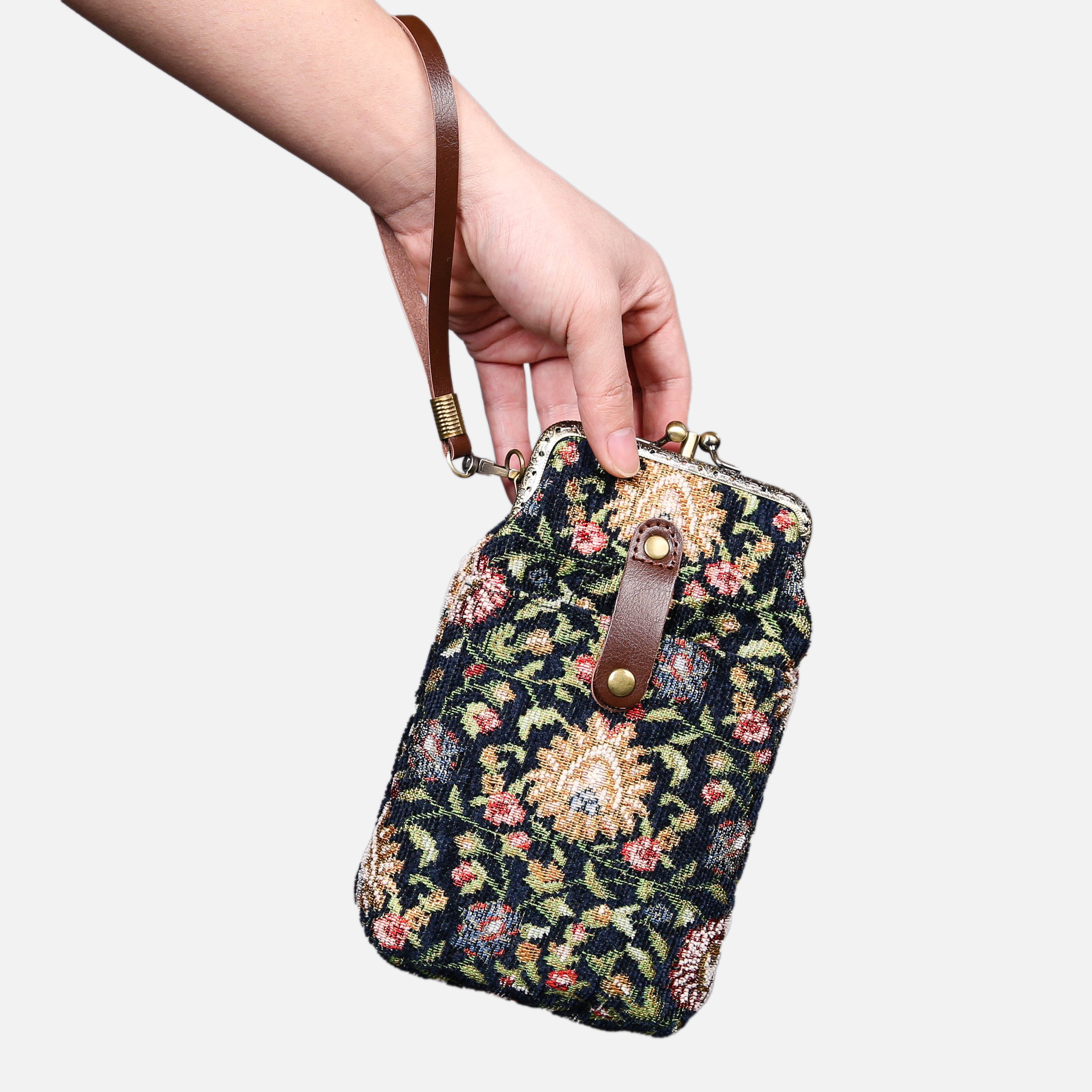 Oriental Pattern Series Carpet Phone Case Carpetbag of America Navy