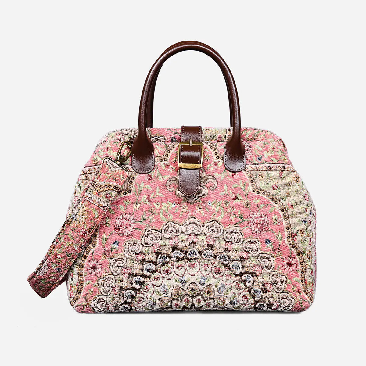 Oriental Pink Carpet Handbag Purse carpet bag MCW Handmade main