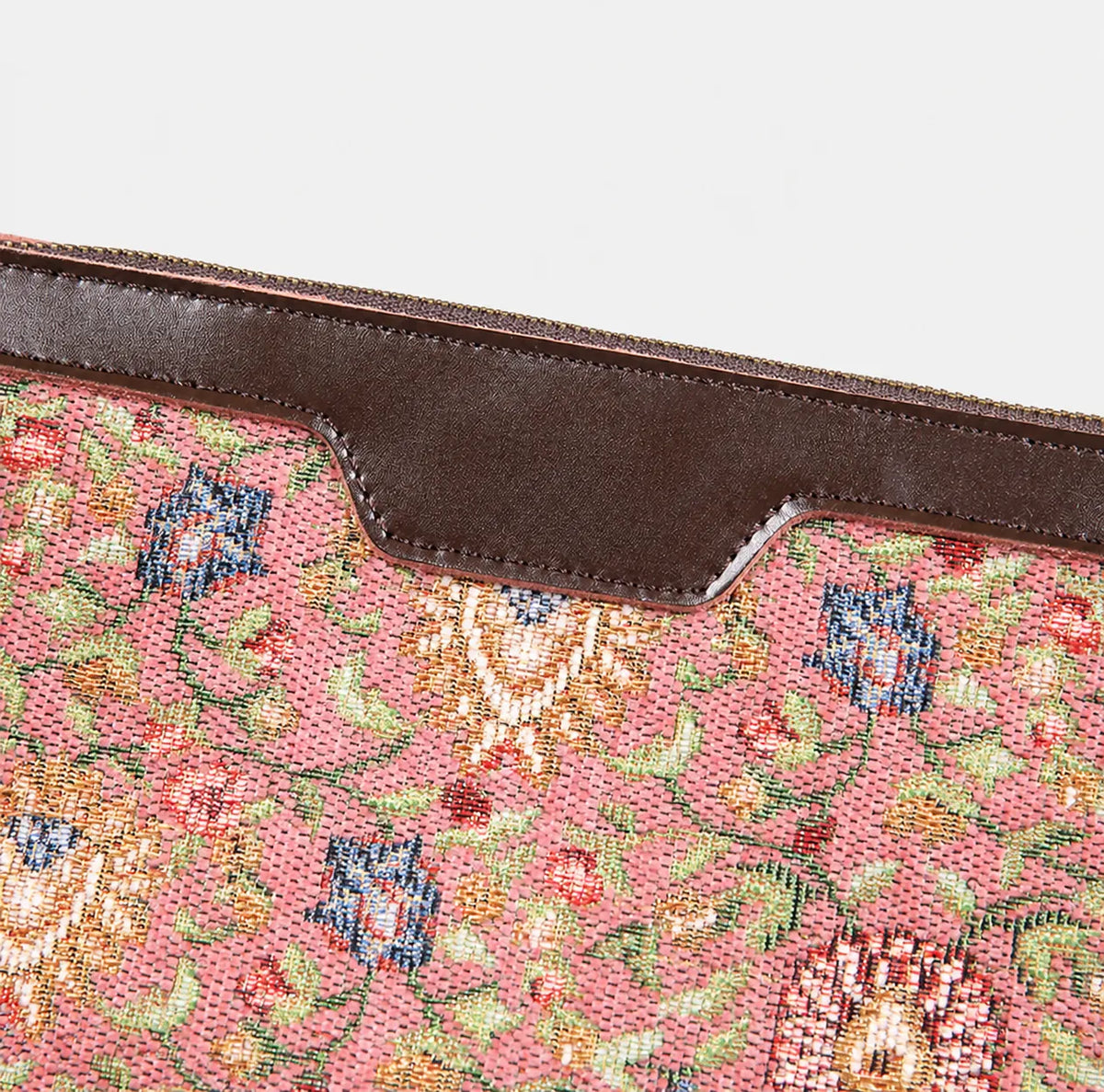 Oriental Pink Carpet Makeup Bag carpet bag MCW Handmade of America details
